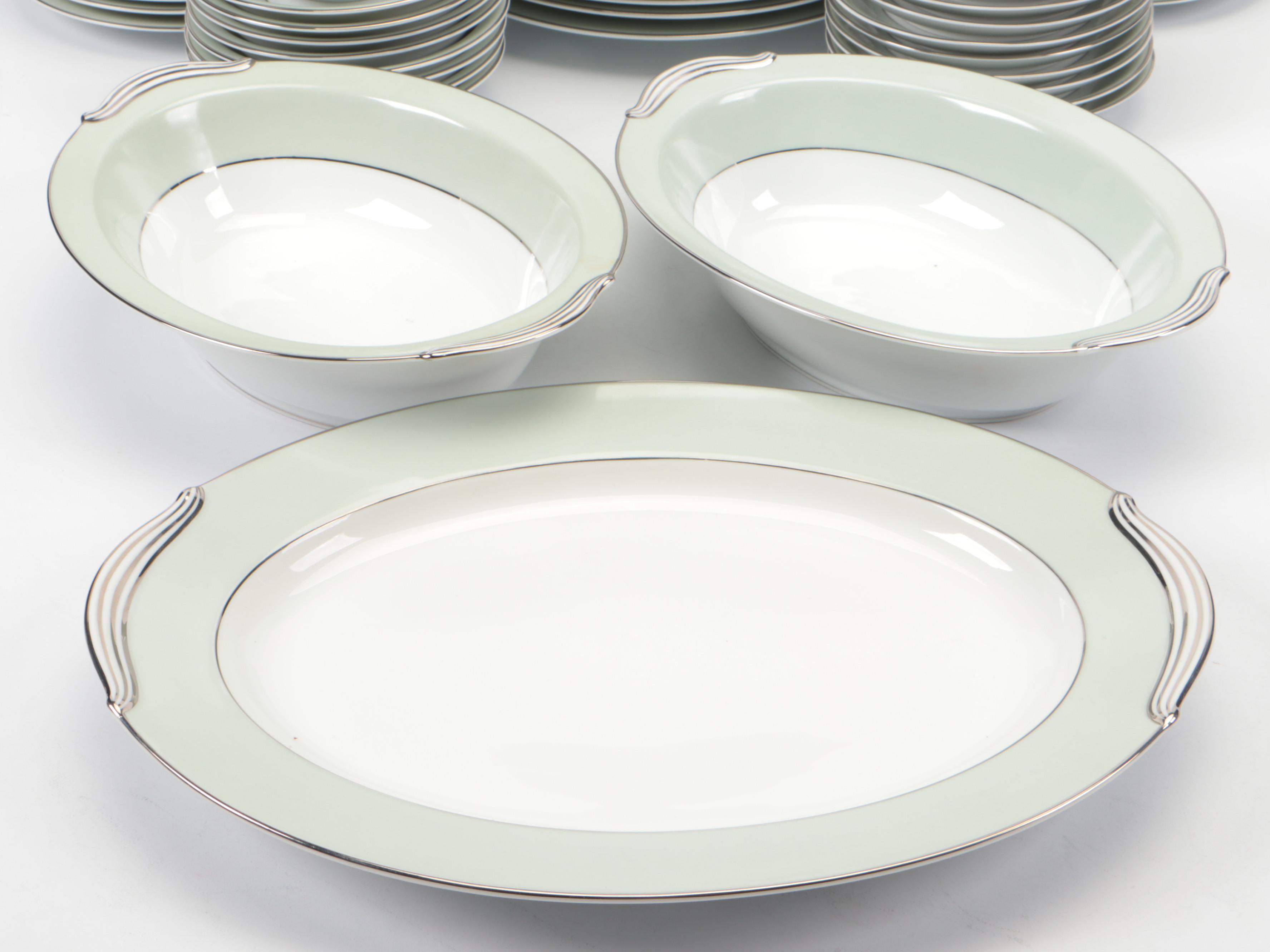Noritake China "Greencourt" Dinnerware and Serving Pieces, 1953-1961