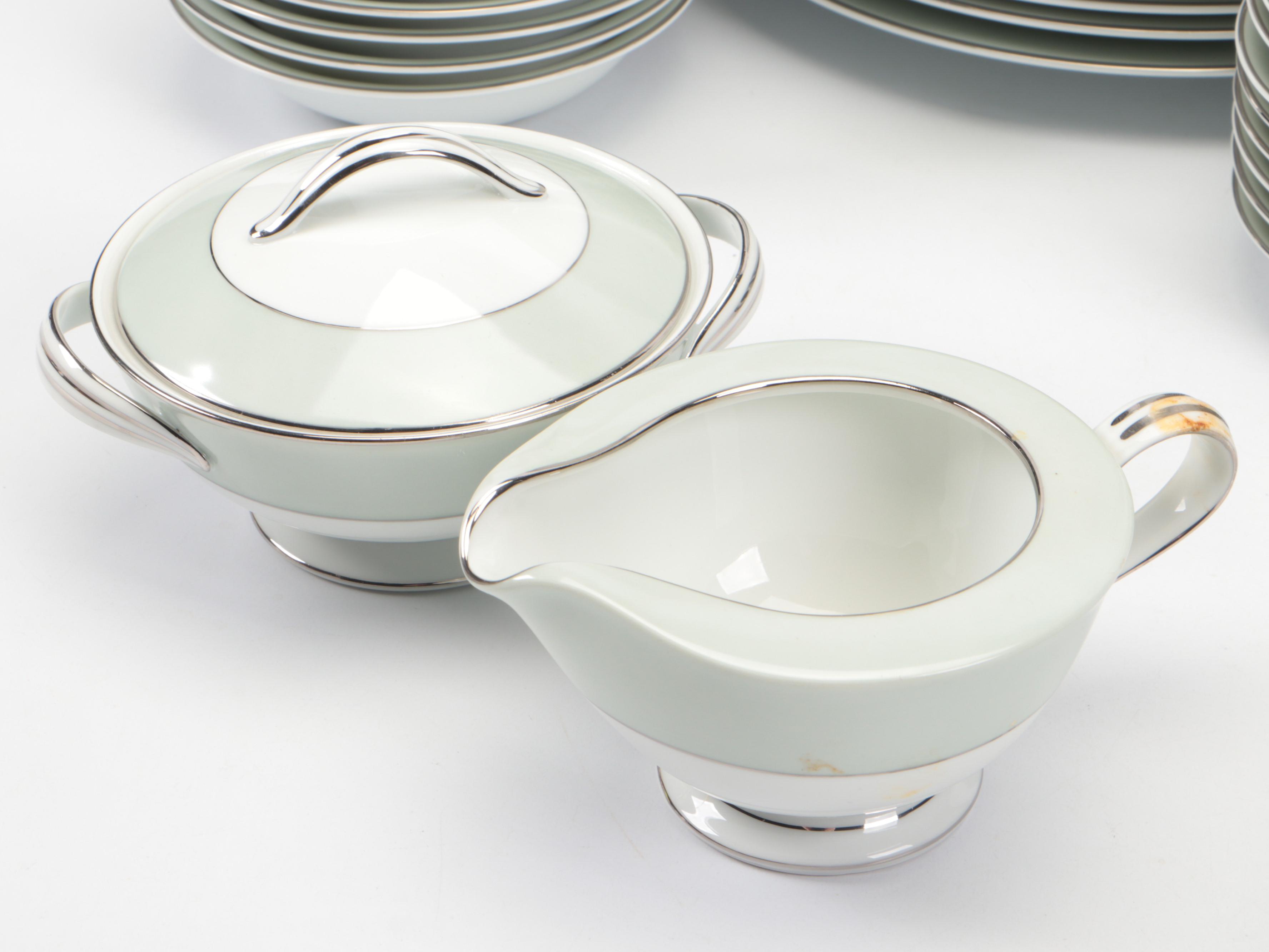 Noritake China "Greencourt" Dinnerware and Serving Pieces, 1953-1961