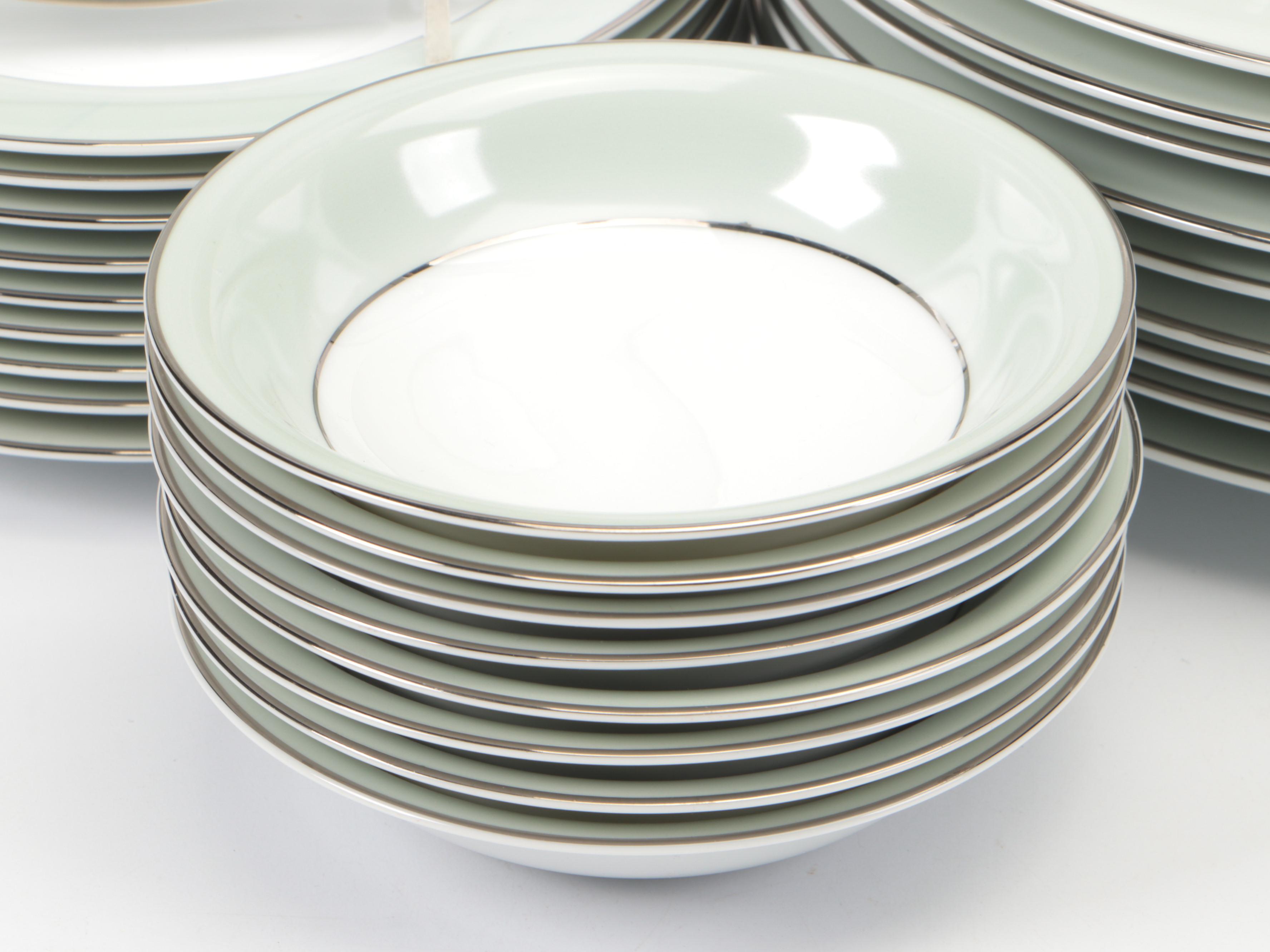 Noritake China "Greencourt" Dinnerware and Serving Pieces, 1953-1961