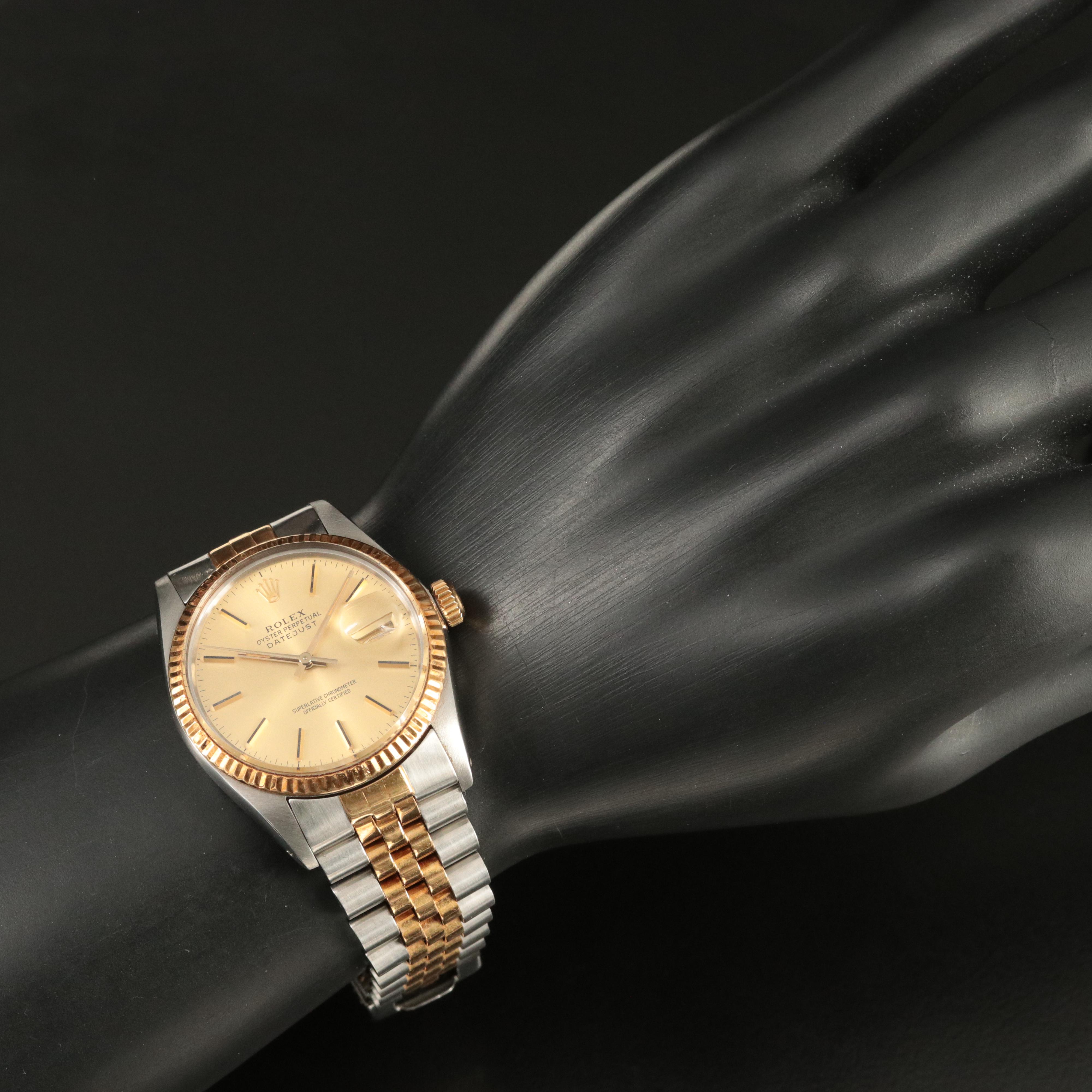 1984 Rolex Two-Tone Oyster Perpetual Datejust Watch