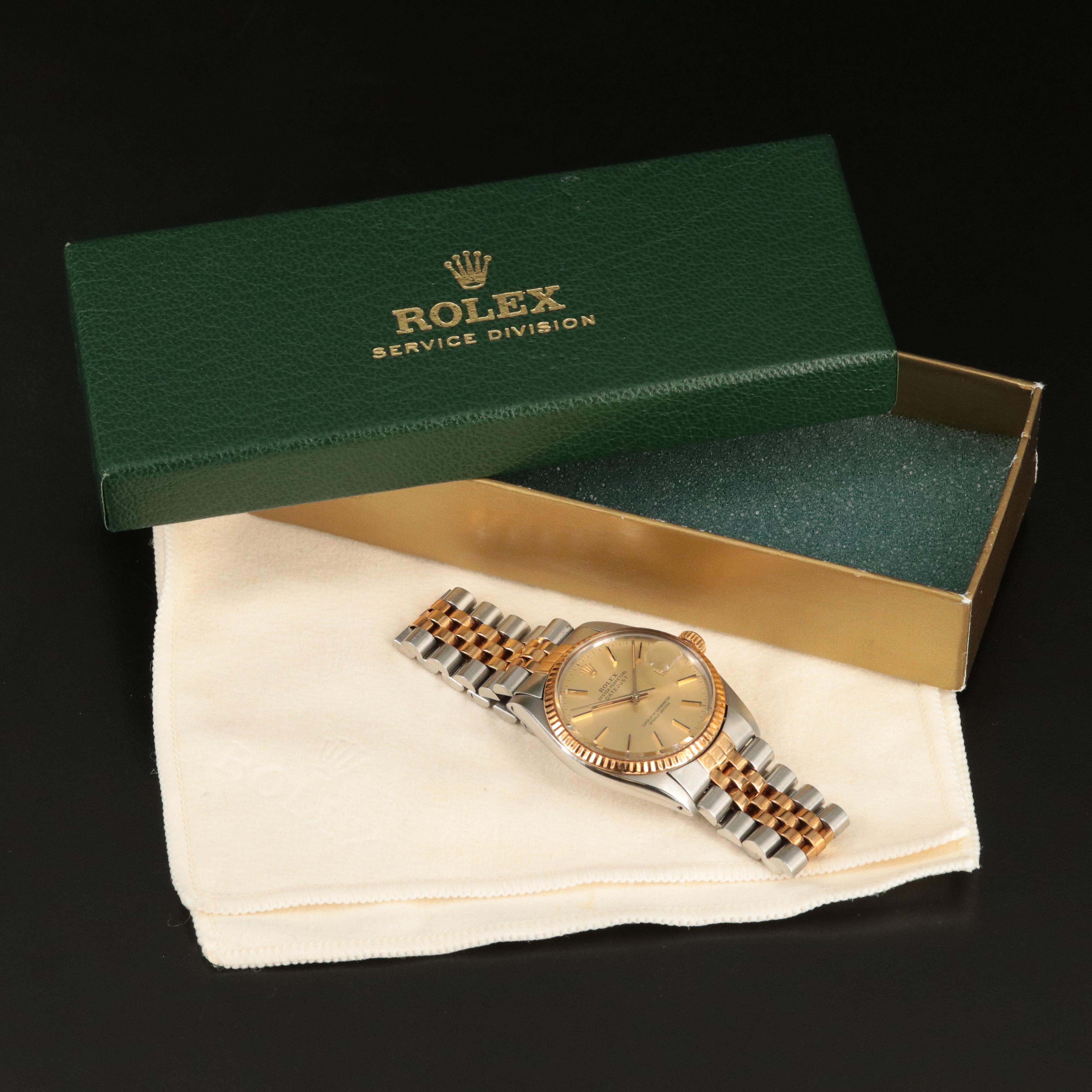 1984 Rolex Two-Tone Oyster Perpetual Datejust Watch