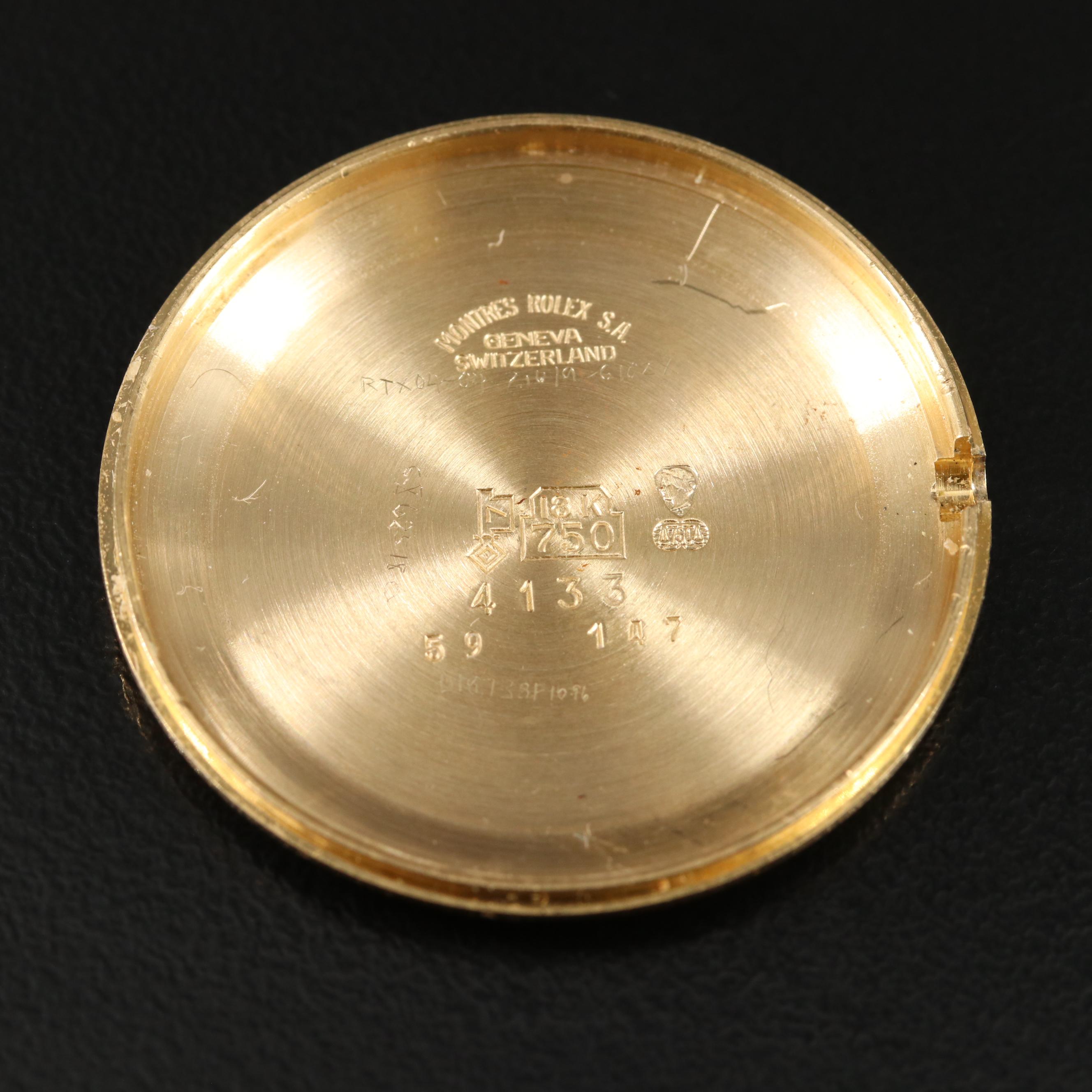 Vintage Rolex Cellini 18K Gold Manual Wind Watch