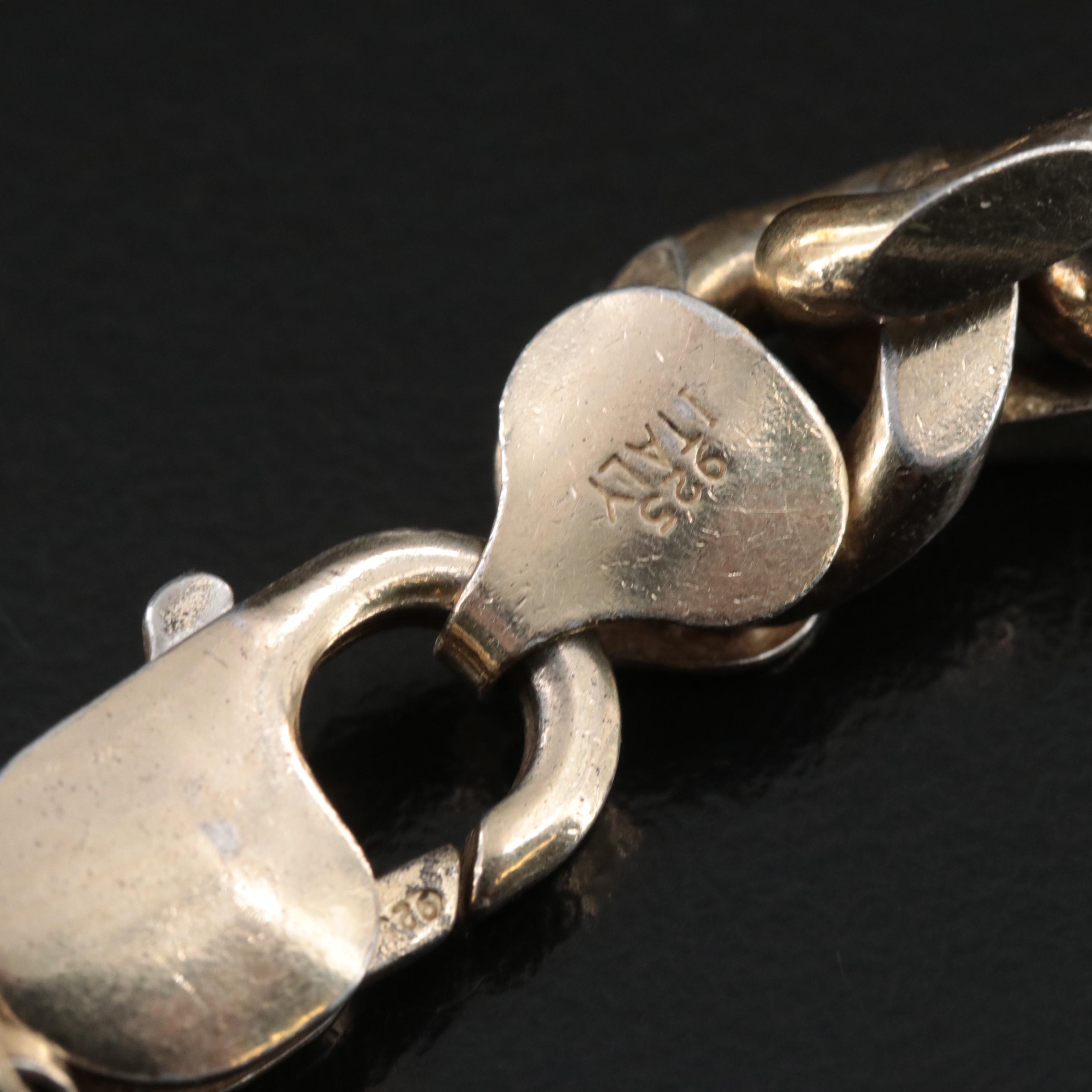 Sterling Curb Chain Necklace