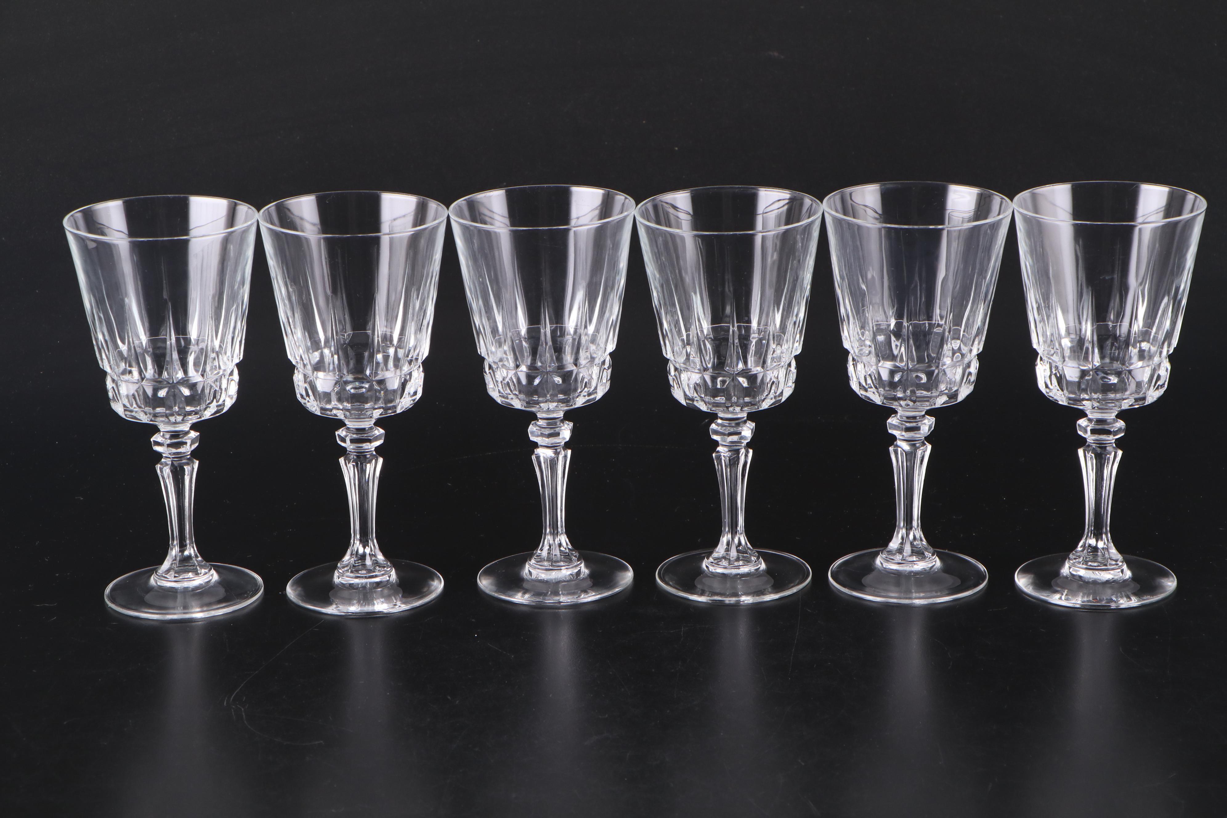 Cristal d'Arques-Durand "Chantelle" Crystal Stemware and Cocktail Glasses