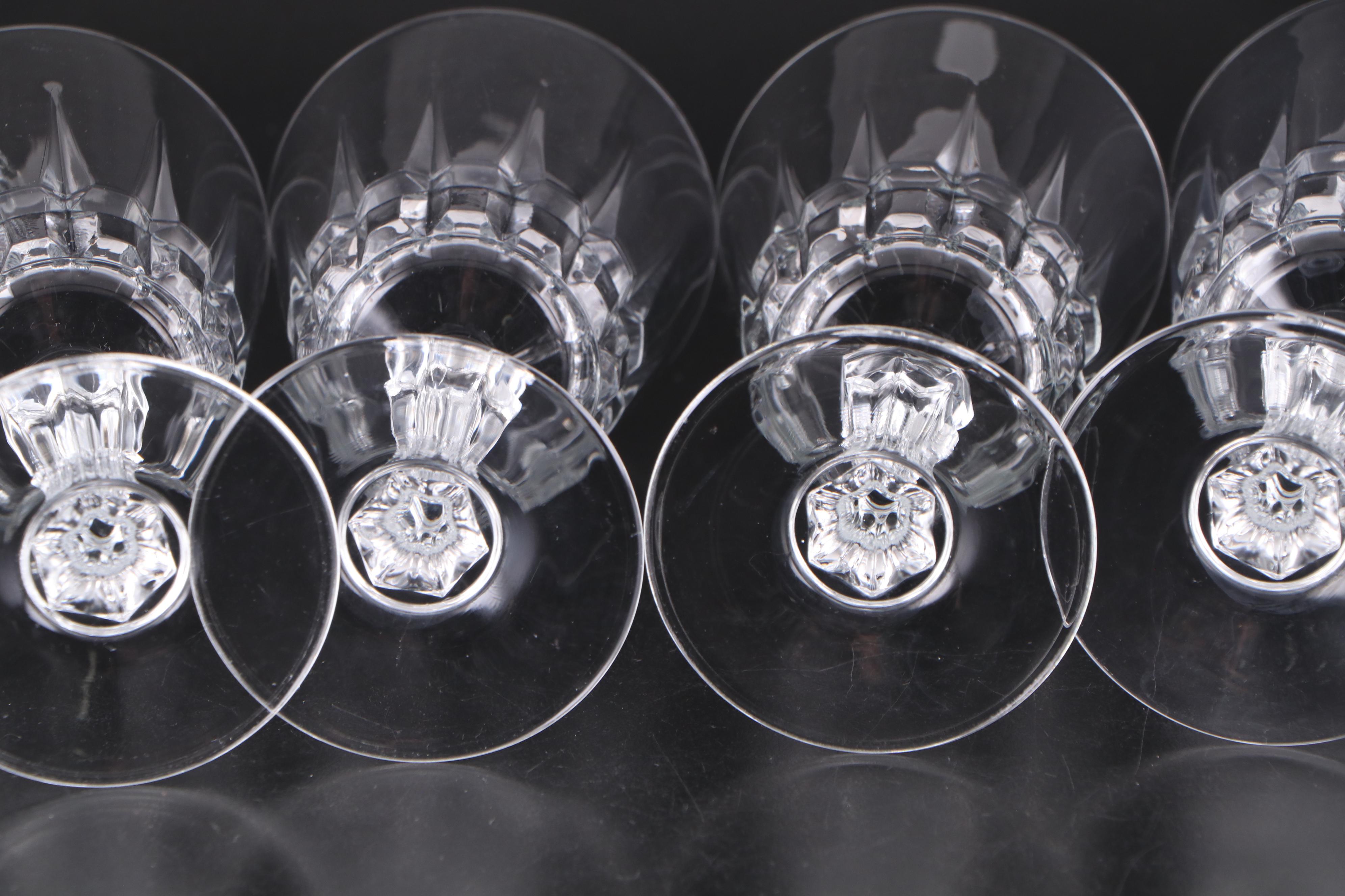 Cristal d'Arques-Durand "Chantelle" Crystal Stemware and Cocktail Glasses