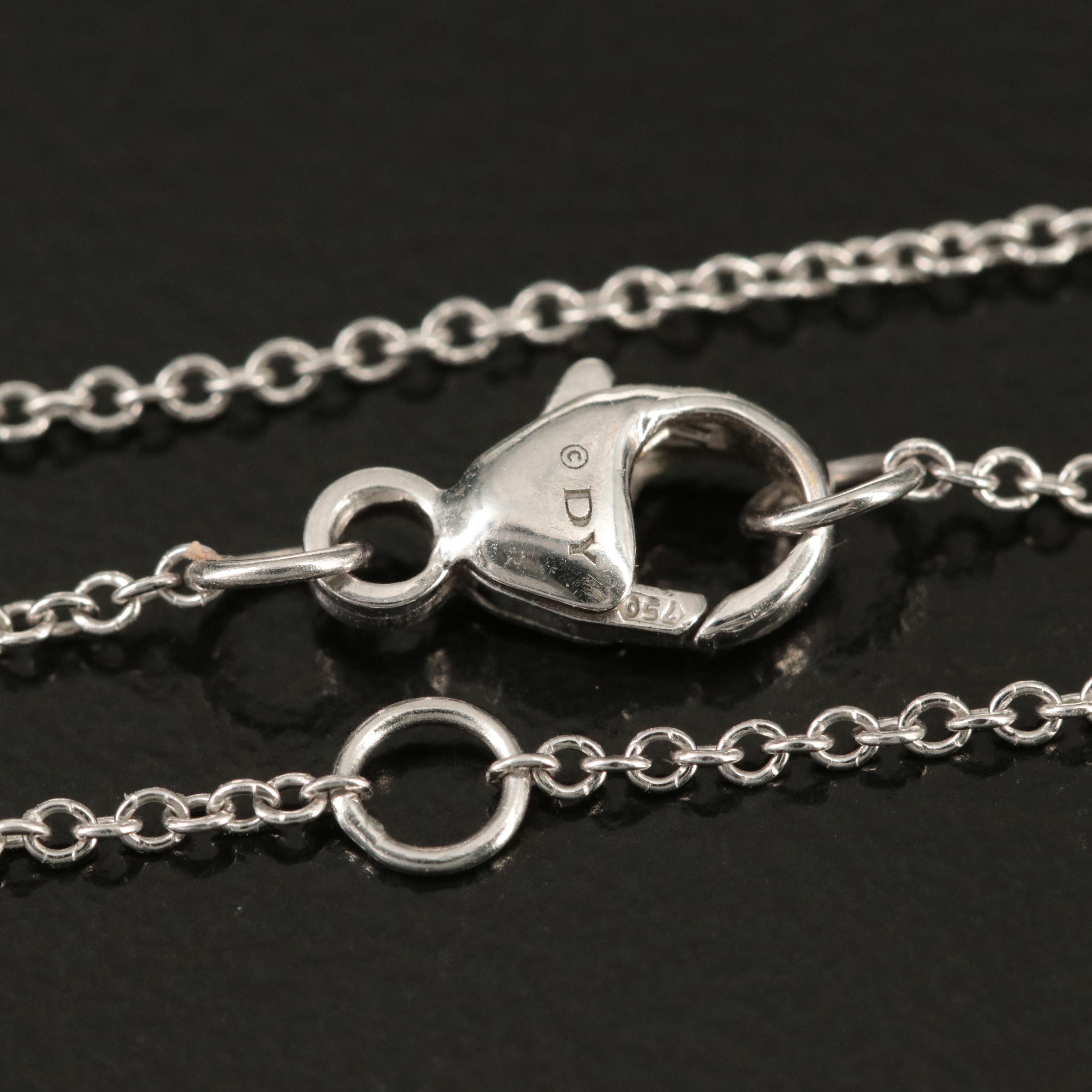 David Yurman 18K "Solari" Pearl and Diamond Pendant Necklace