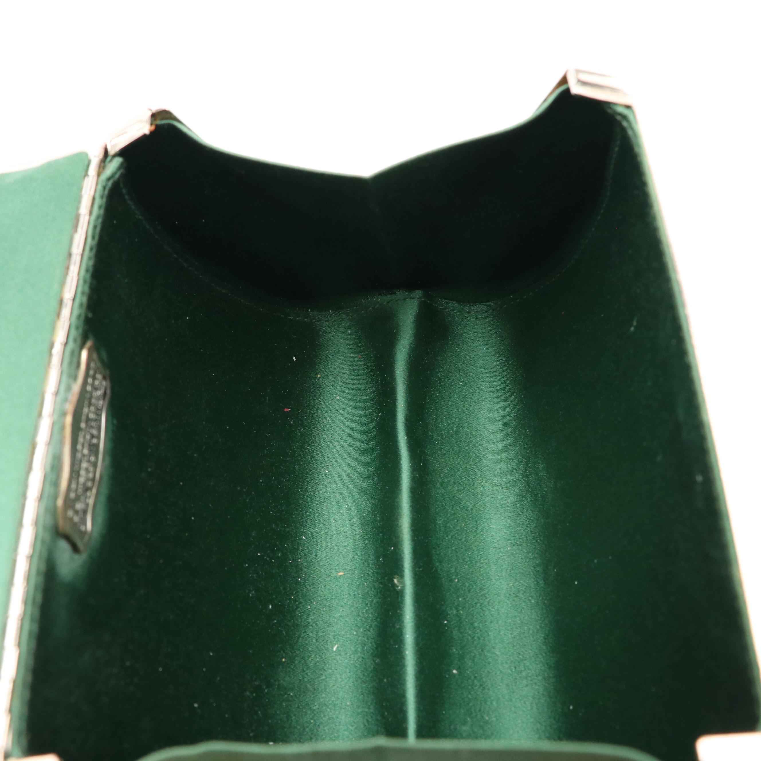 Berry Kieselstein-Cord Weave Textured Metal Handbag with Alligator Detail