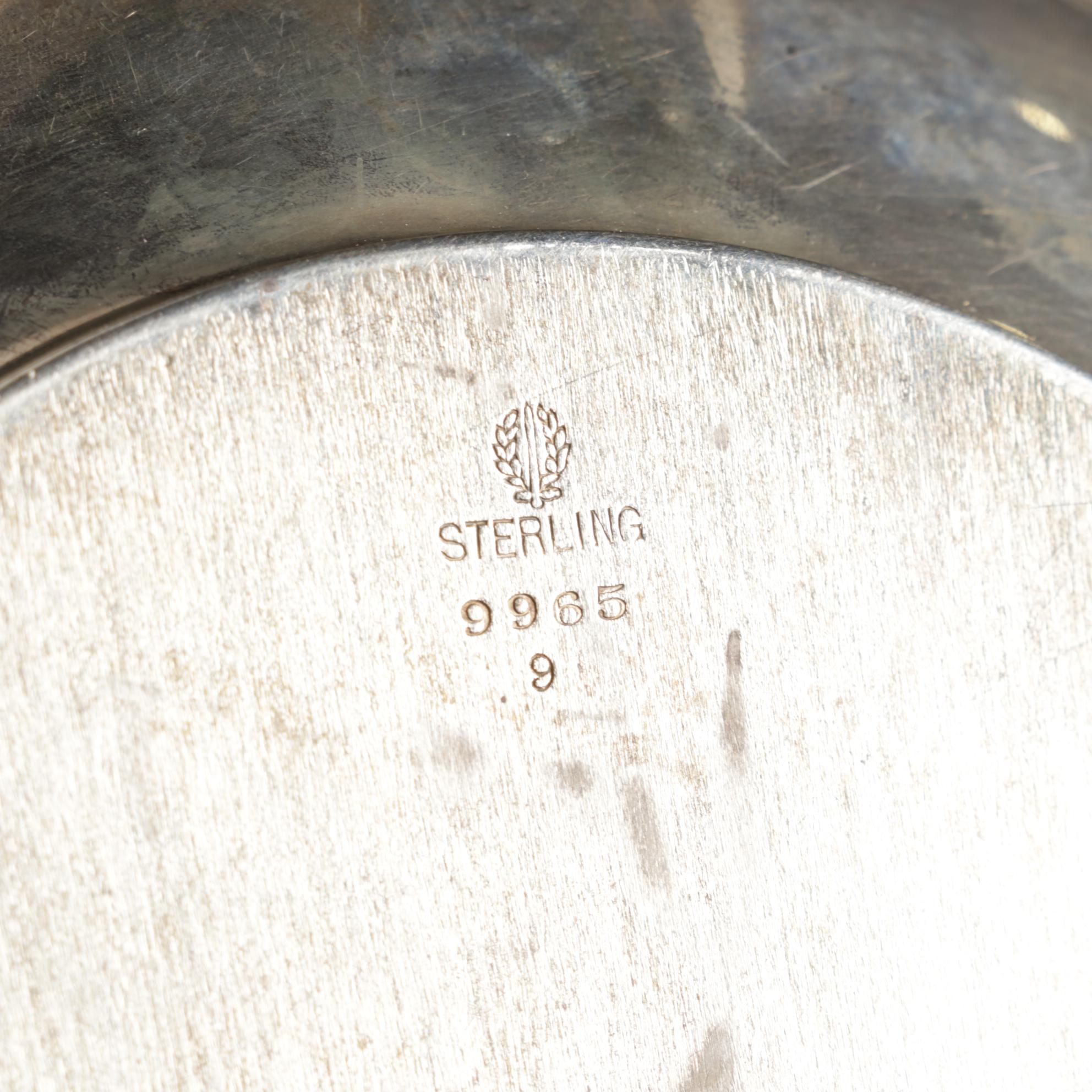 Sterling Silver Bowl, Crystal Relish Bowl with Sterling Base and Other Items