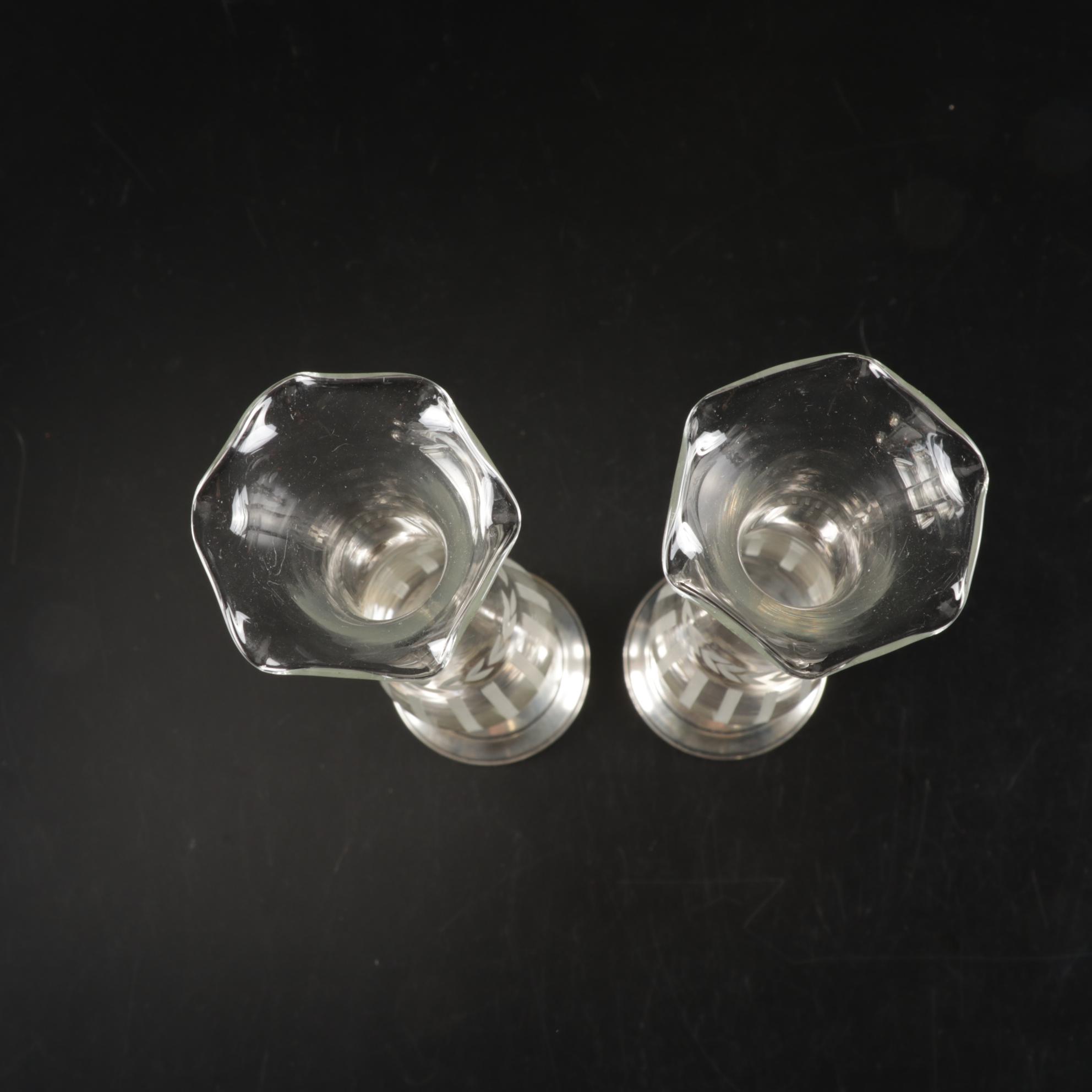 Sterling Silver Bowl, Crystal Relish Bowl with Sterling Base and Other Items