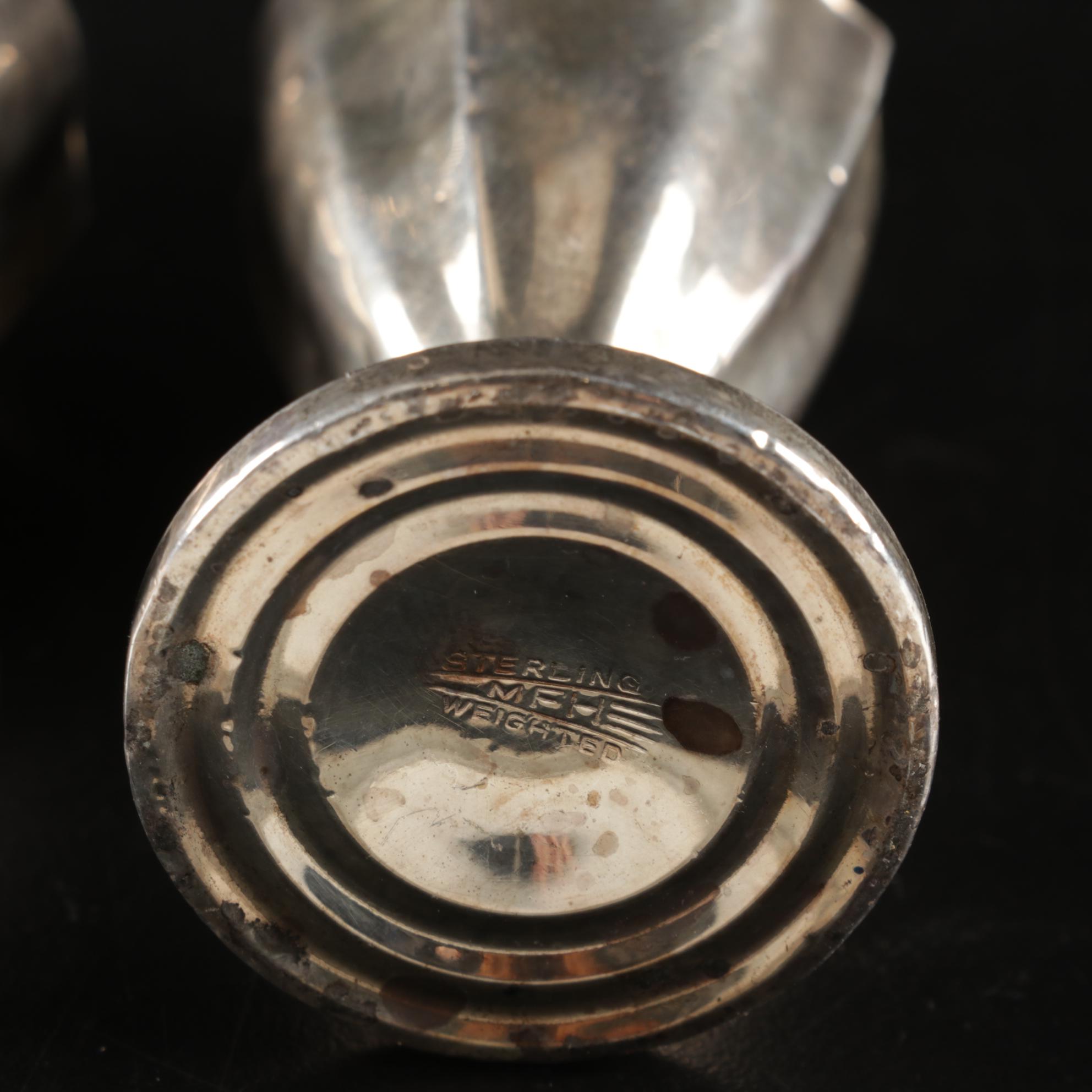 Sterling Silver Bowl, Crystal Relish Bowl with Sterling Base and Other Items