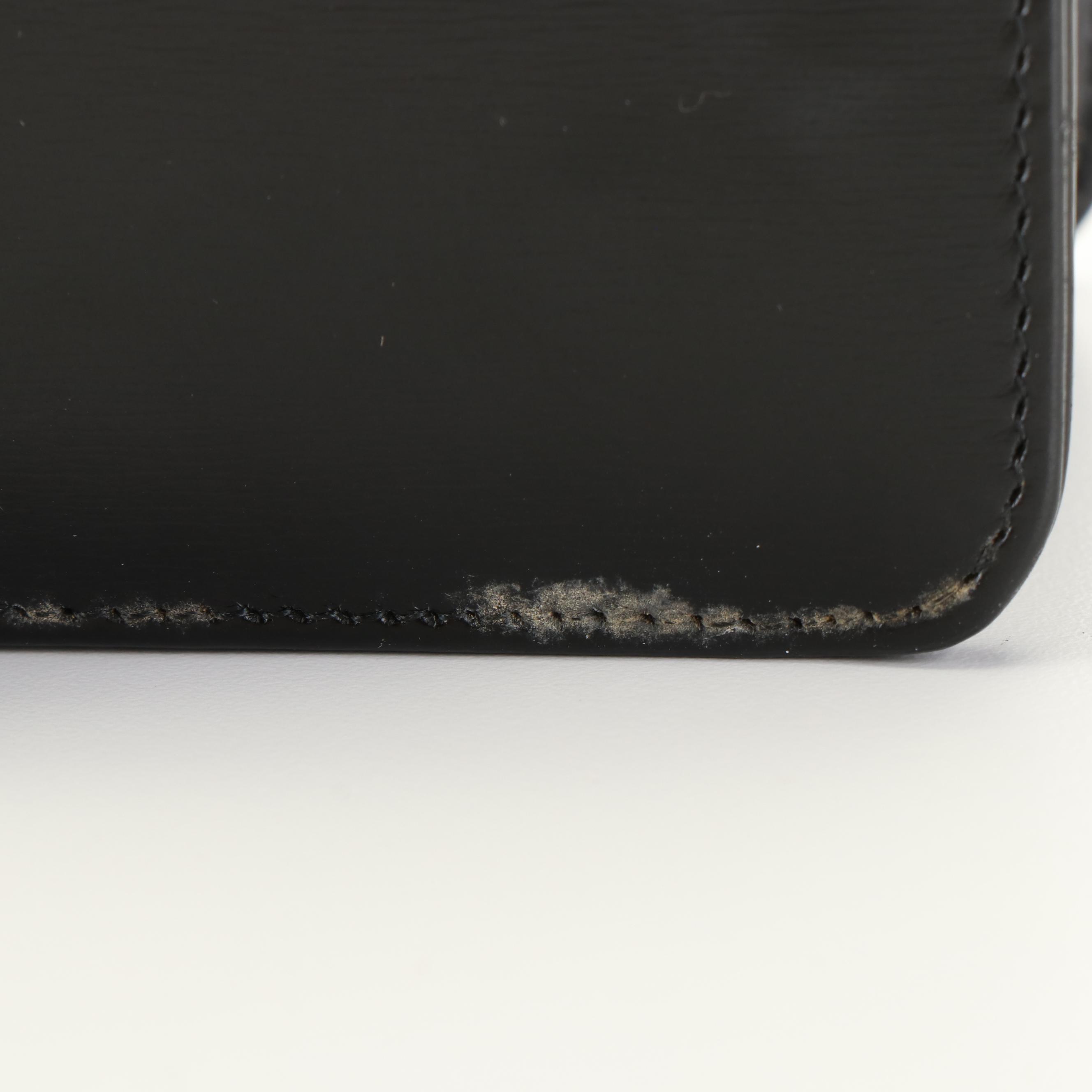 Christian Dior Clutch Bag in Black Leather