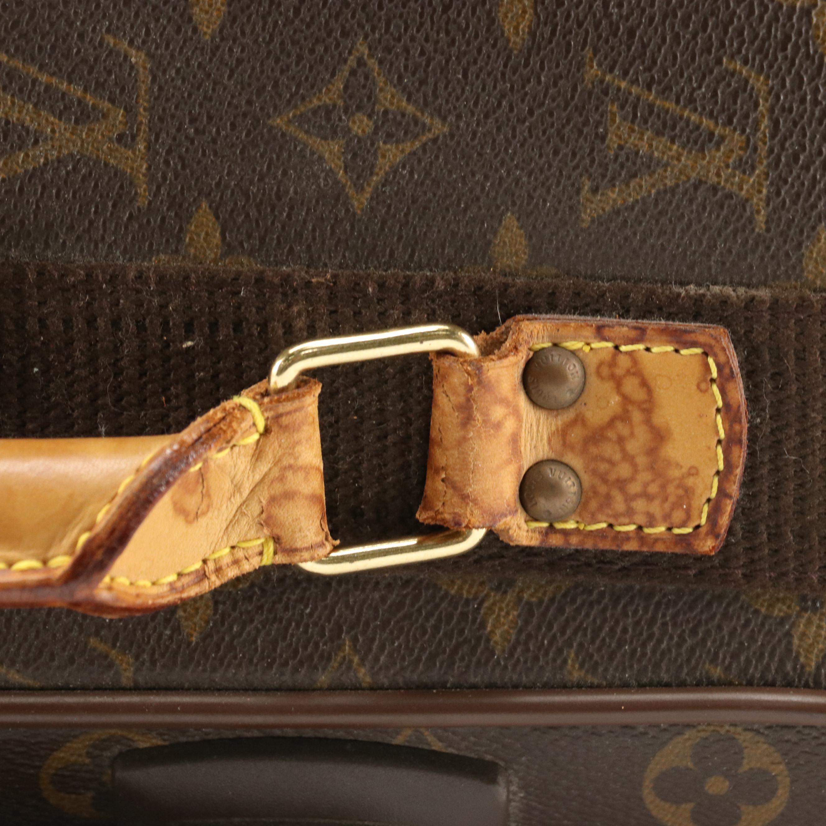 Louis Vuitton Pégase 50 Rolling Suitcase in Monogram Canvas and Vachetta Leather