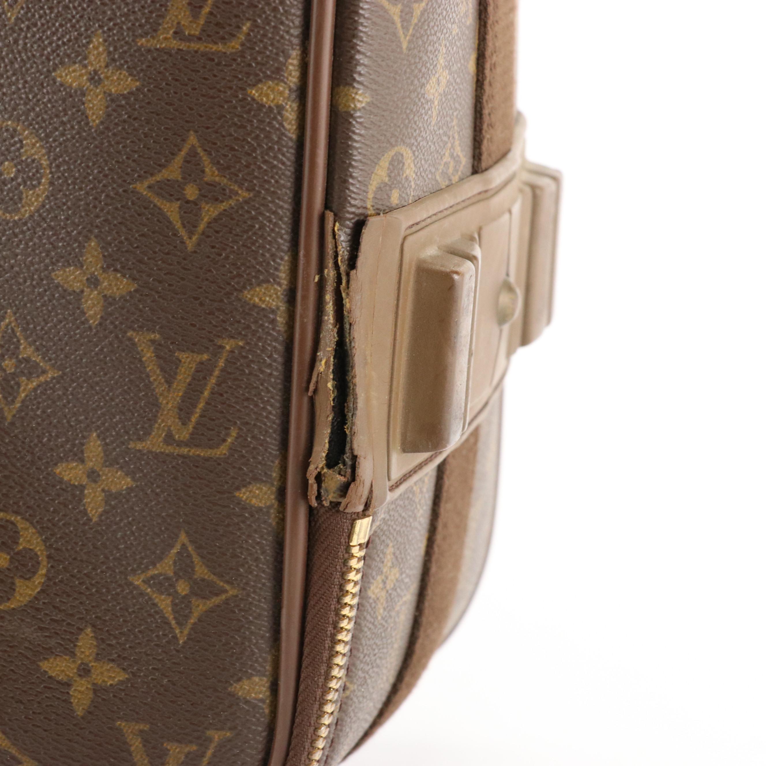 Louis Vuitton Pégase 50 Rolling Suitcase in Monogram Canvas and Vachetta Leather