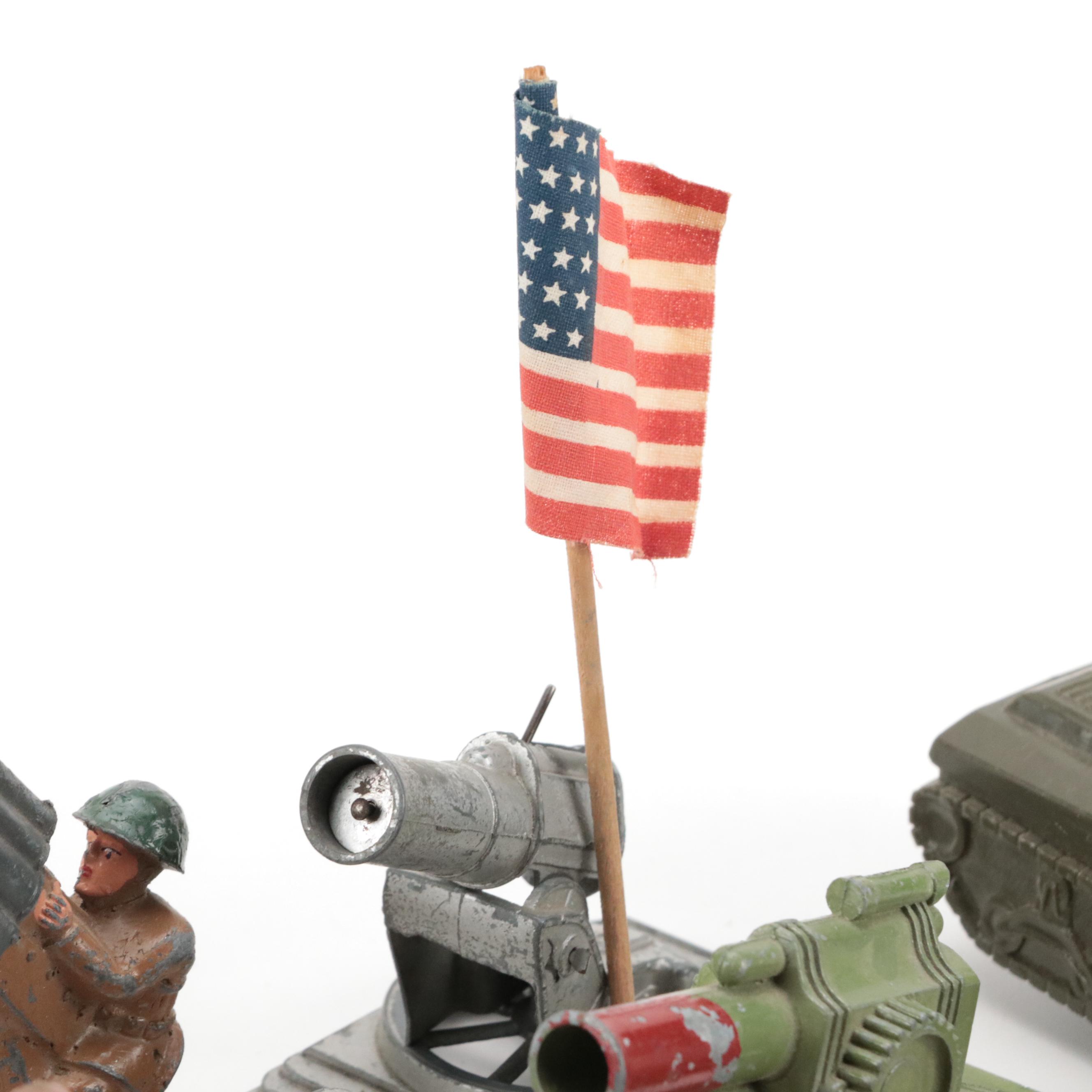 Barclay and Other Lead Toy Soldiers with Bergen and Other Plastic Toy Soldiers