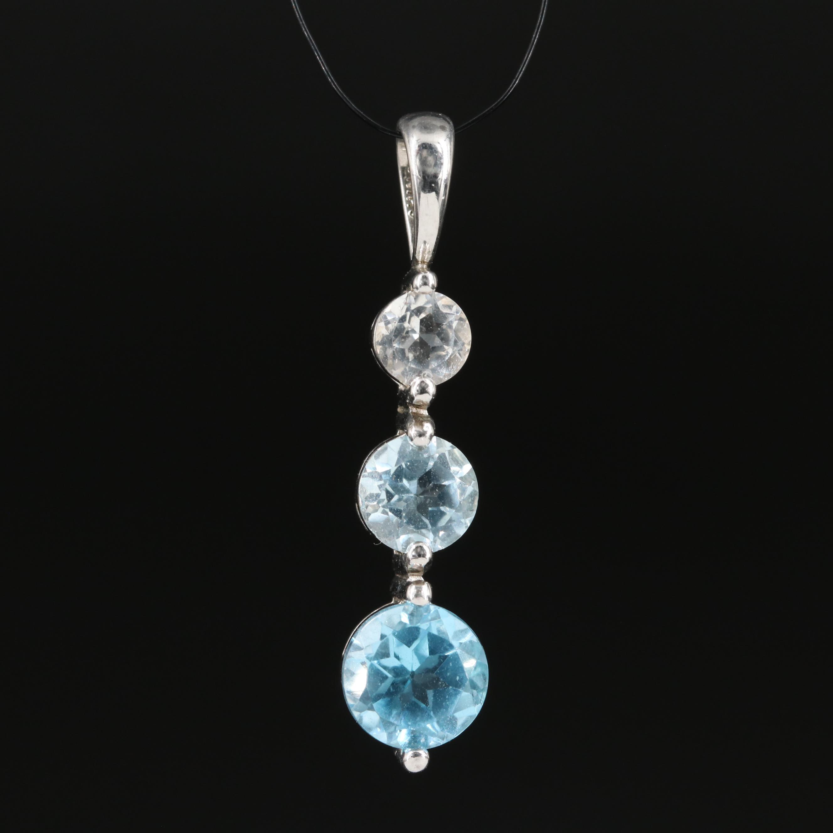 Sterling Topaz Pendant