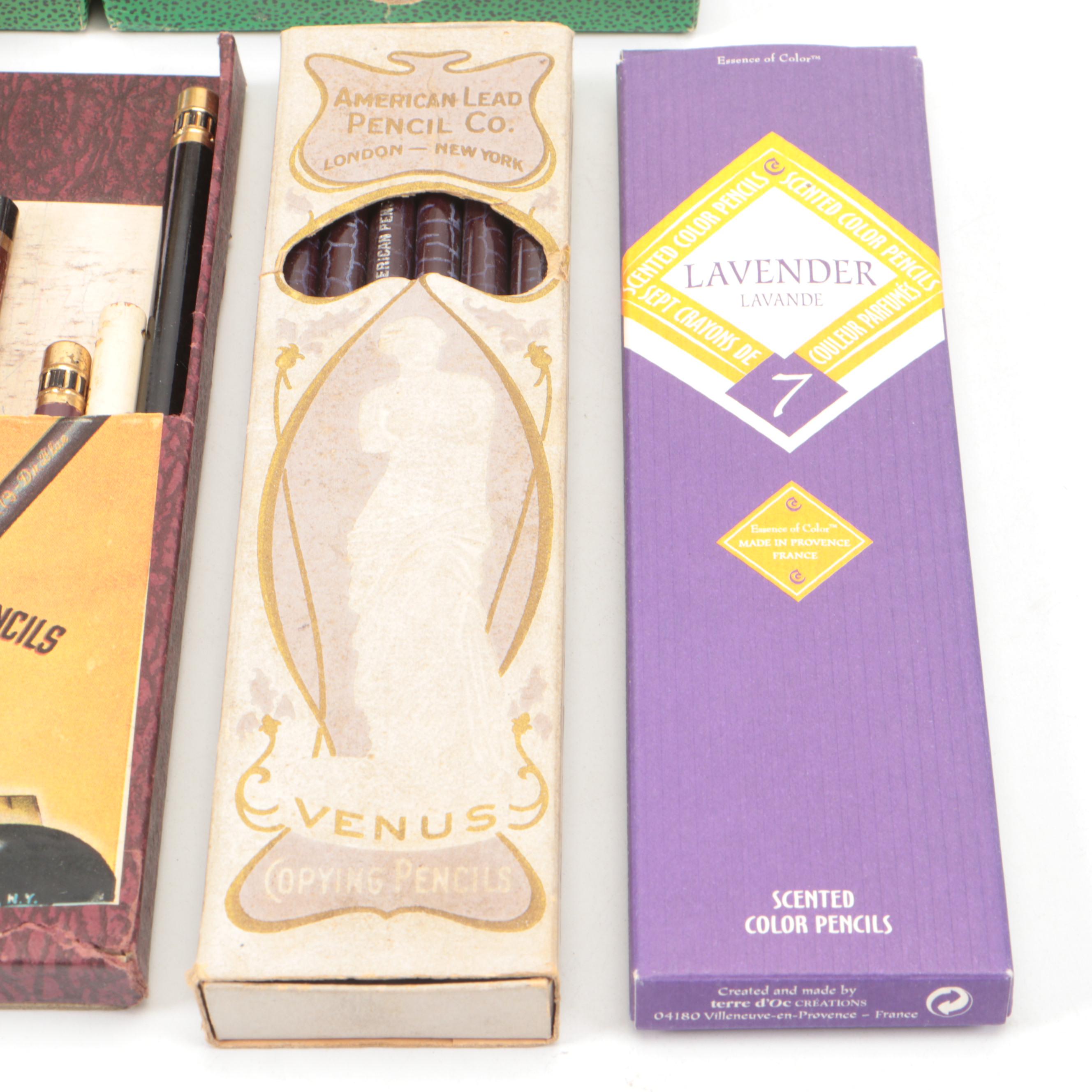 Eberhard Faber "Mongol" Water Soluble Colored Pencils with Other Colored Pencils