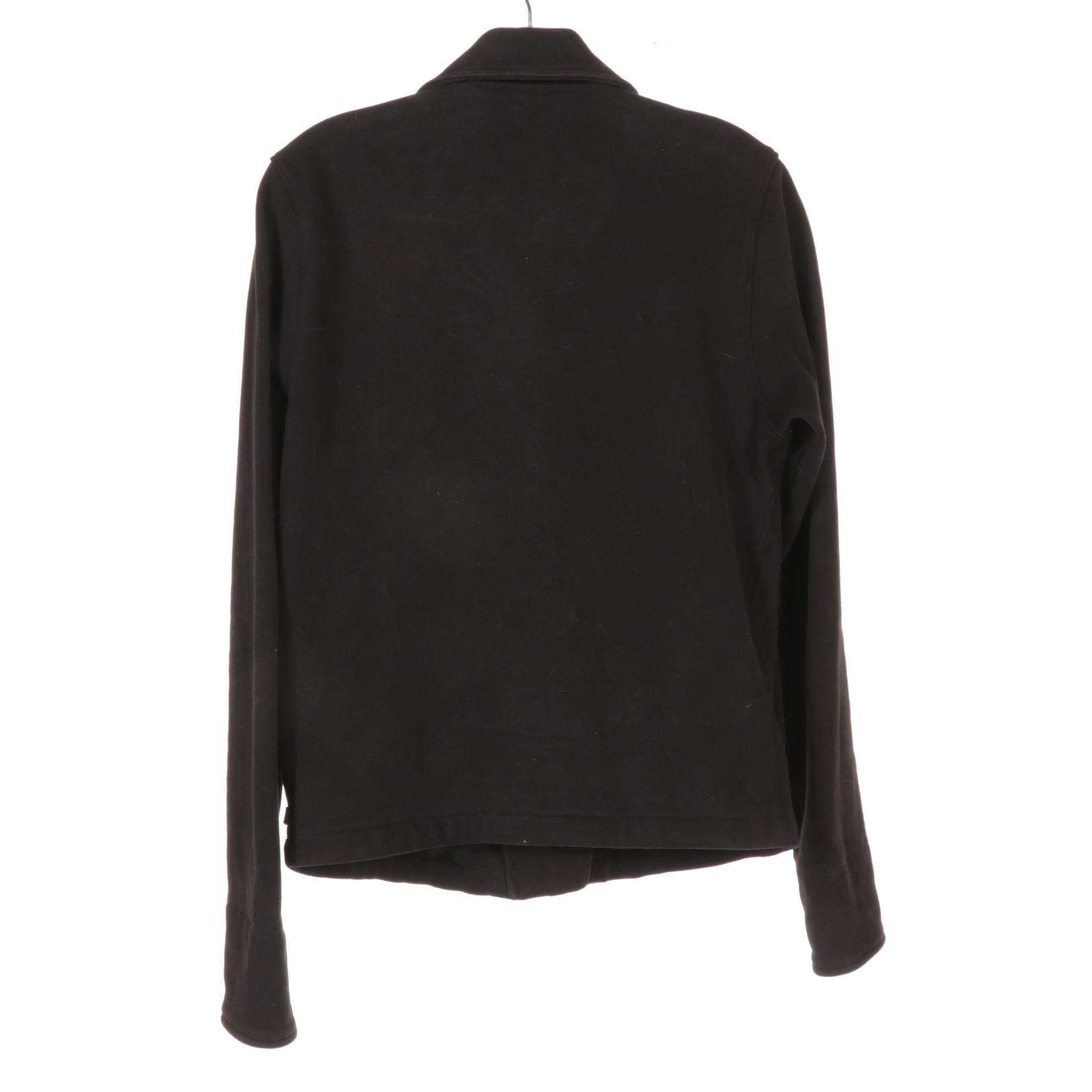 Kuzu Paris Burgundy Leather Jacket and Lululemon Jacket With Met Museum Scarf