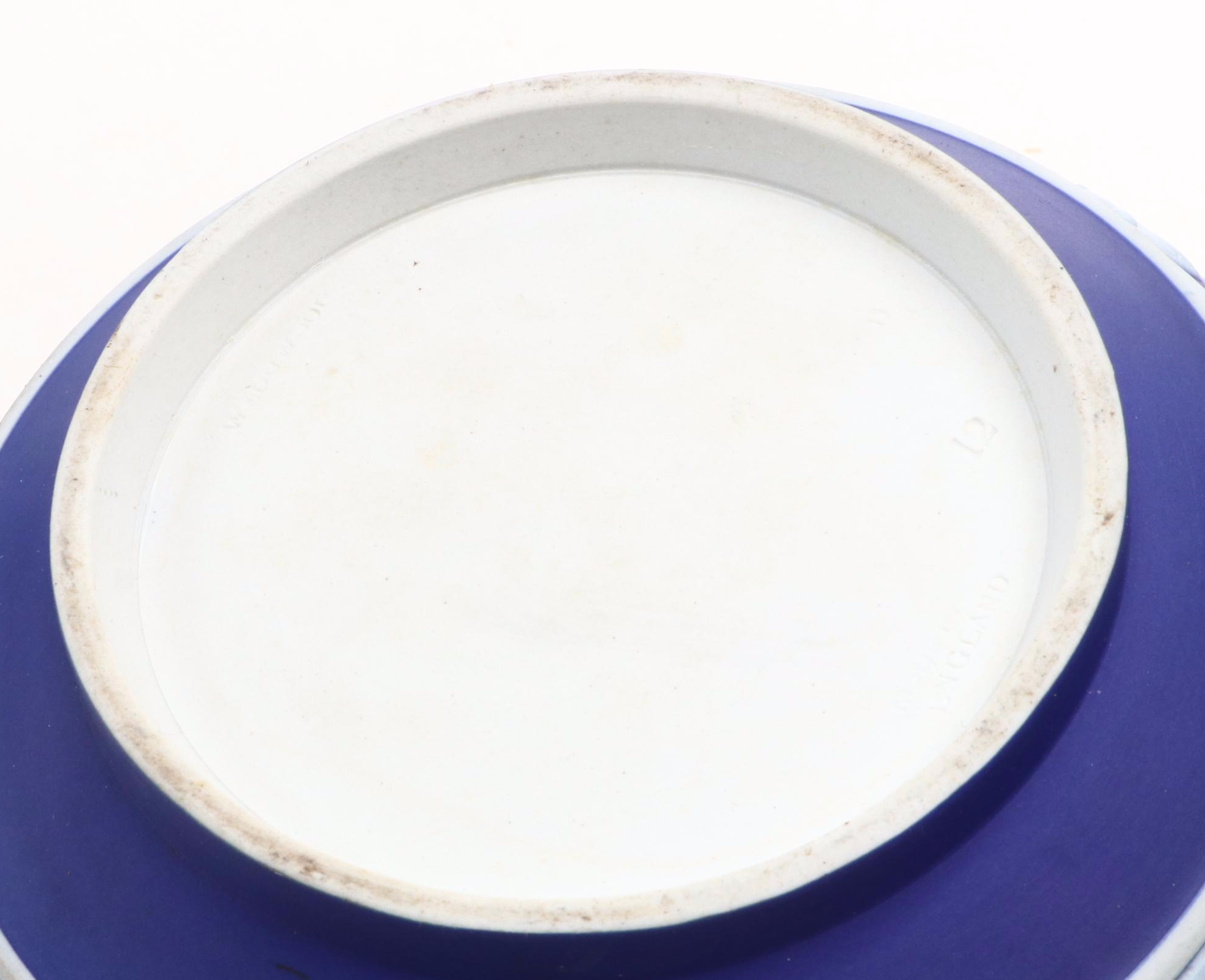 Wedgwood Jasperware Teapot with Jugs and Lidded Jar, 20th Century