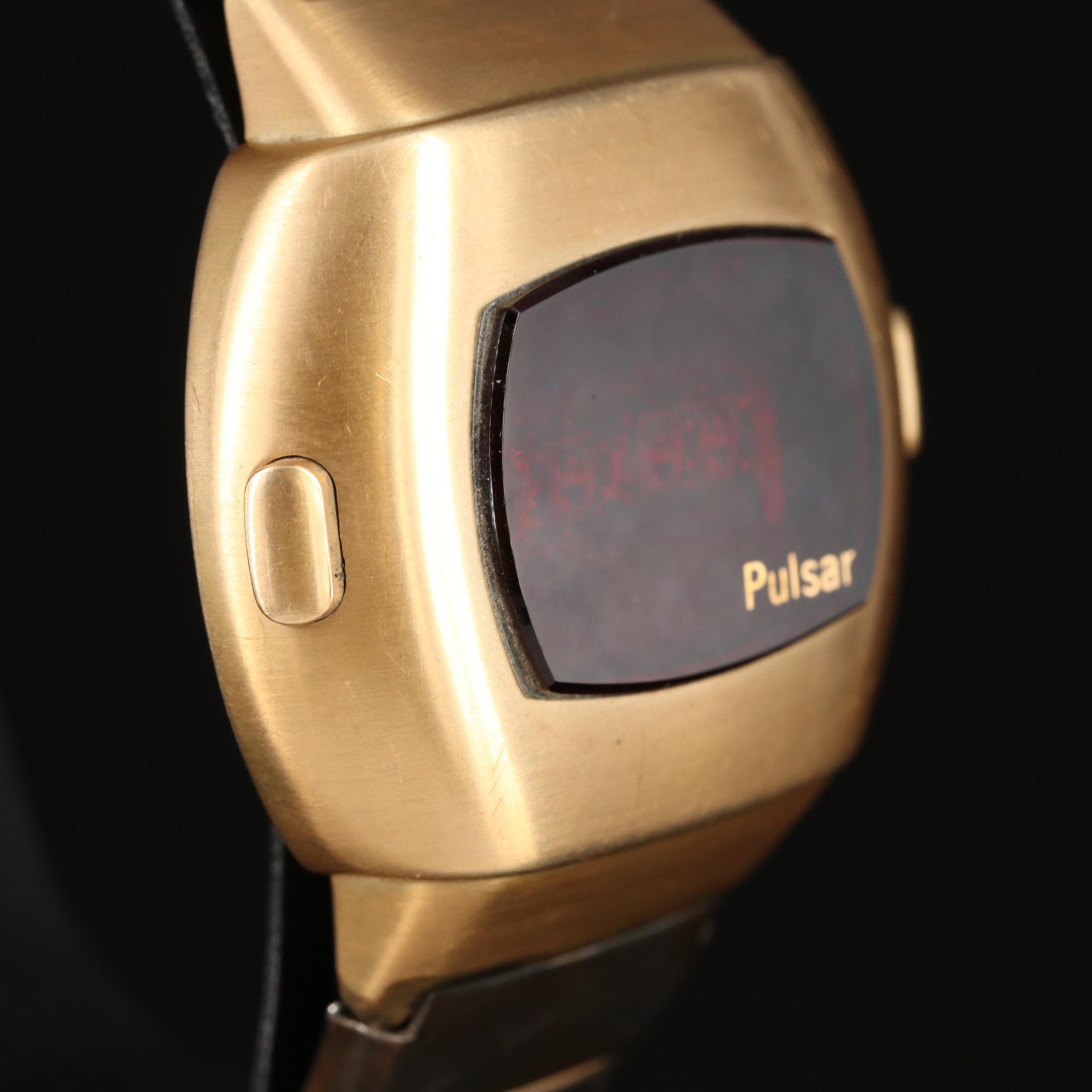 Pulsar Time Computer LED Display Watch