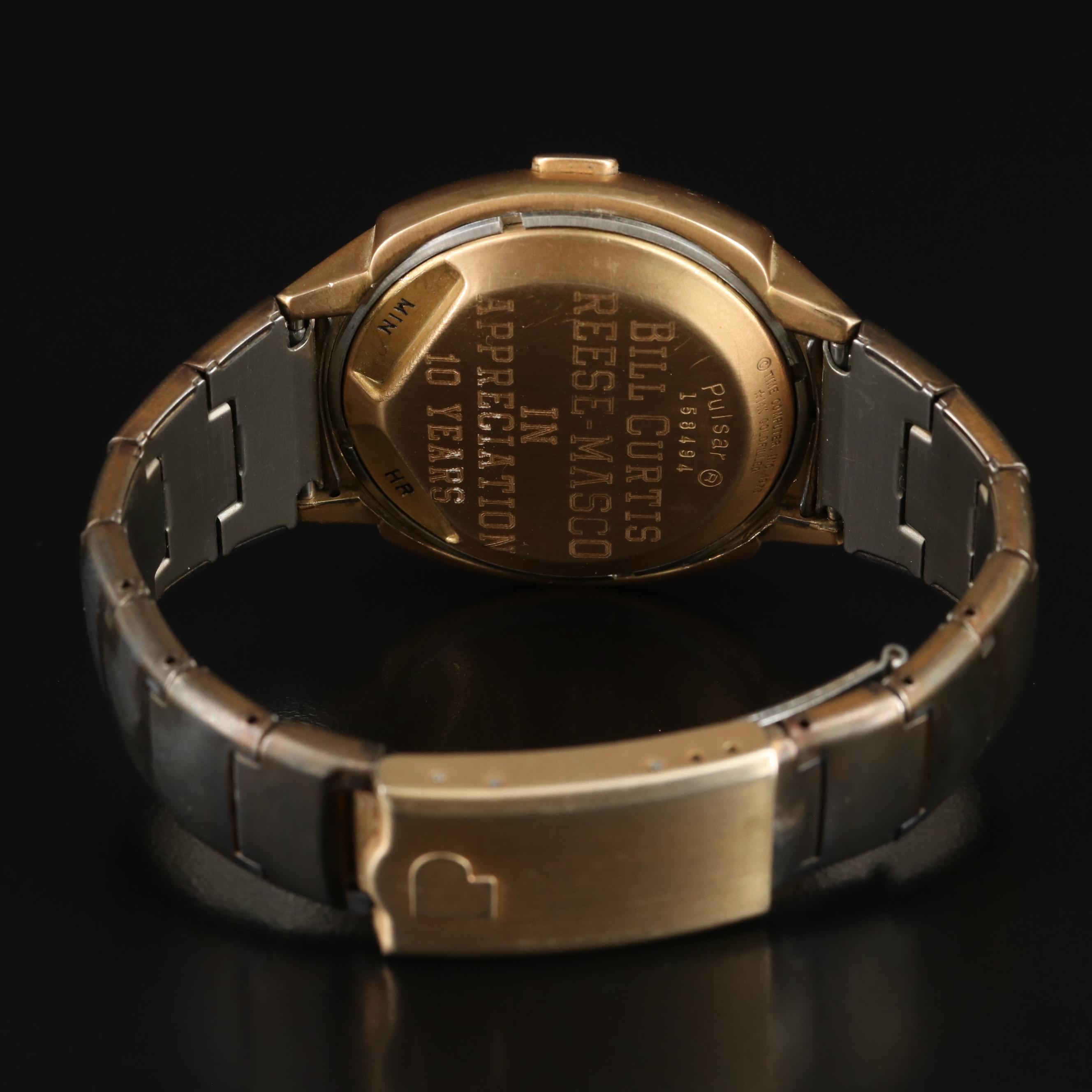 Pulsar Time Computer LED Display Watch