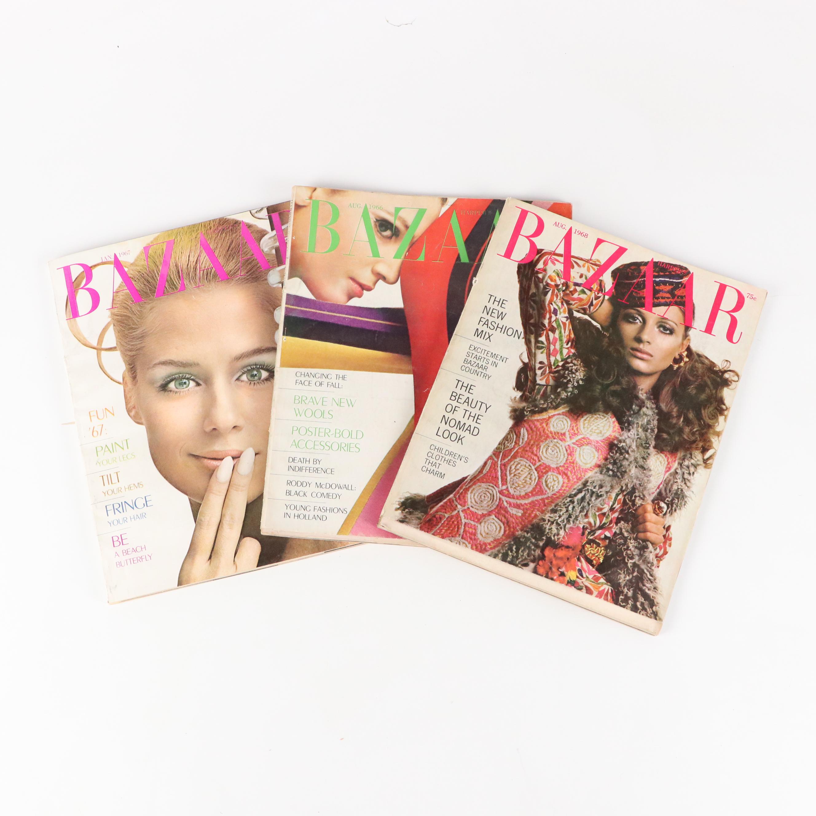 "Harper's Bazaar" and "Vogue" Fashion Magazine Issues, 1960s