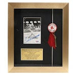 Ted Williams Signed Boston Red Sox Framed and Matted Display