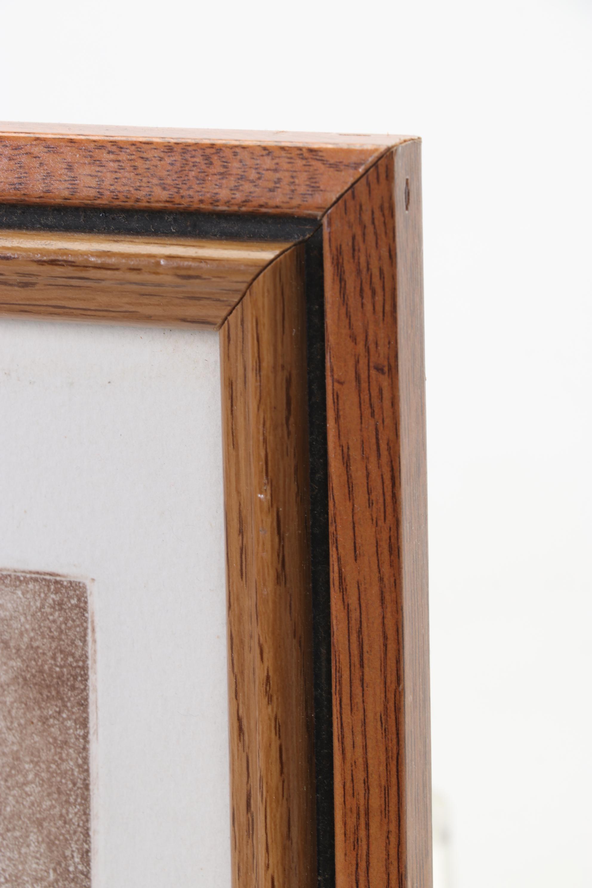 Sparrow Color Woodcut Print "Lizards," 1978