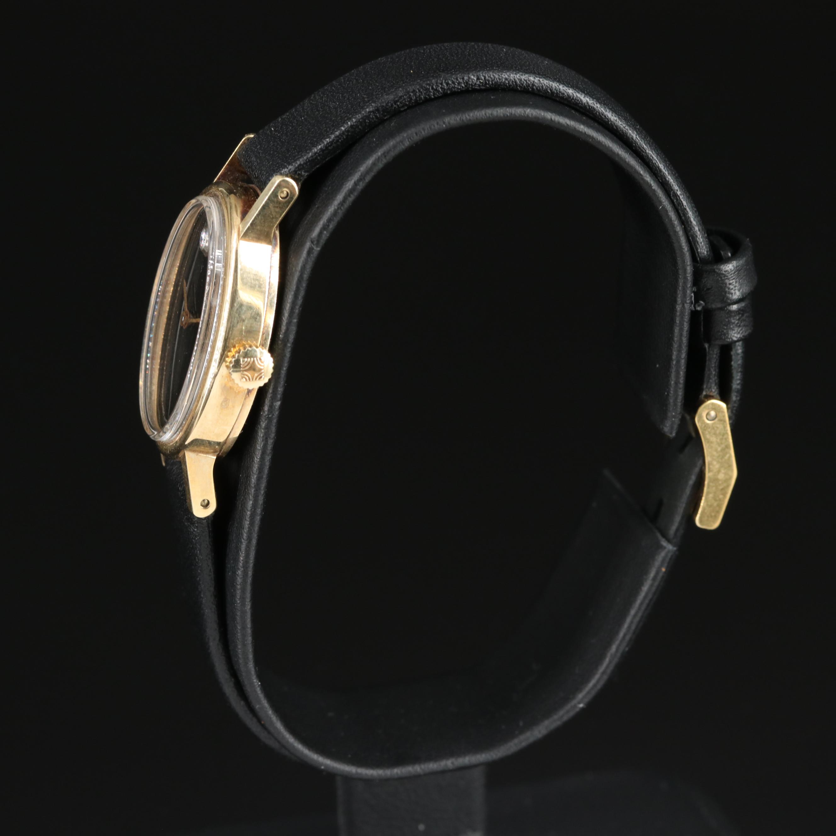 Vintage 14K Movado Zenith Diamond Dial Watch