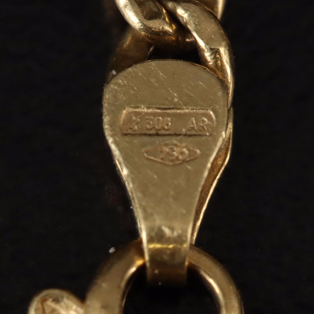 Italian 18K Figaro Link Bracelet