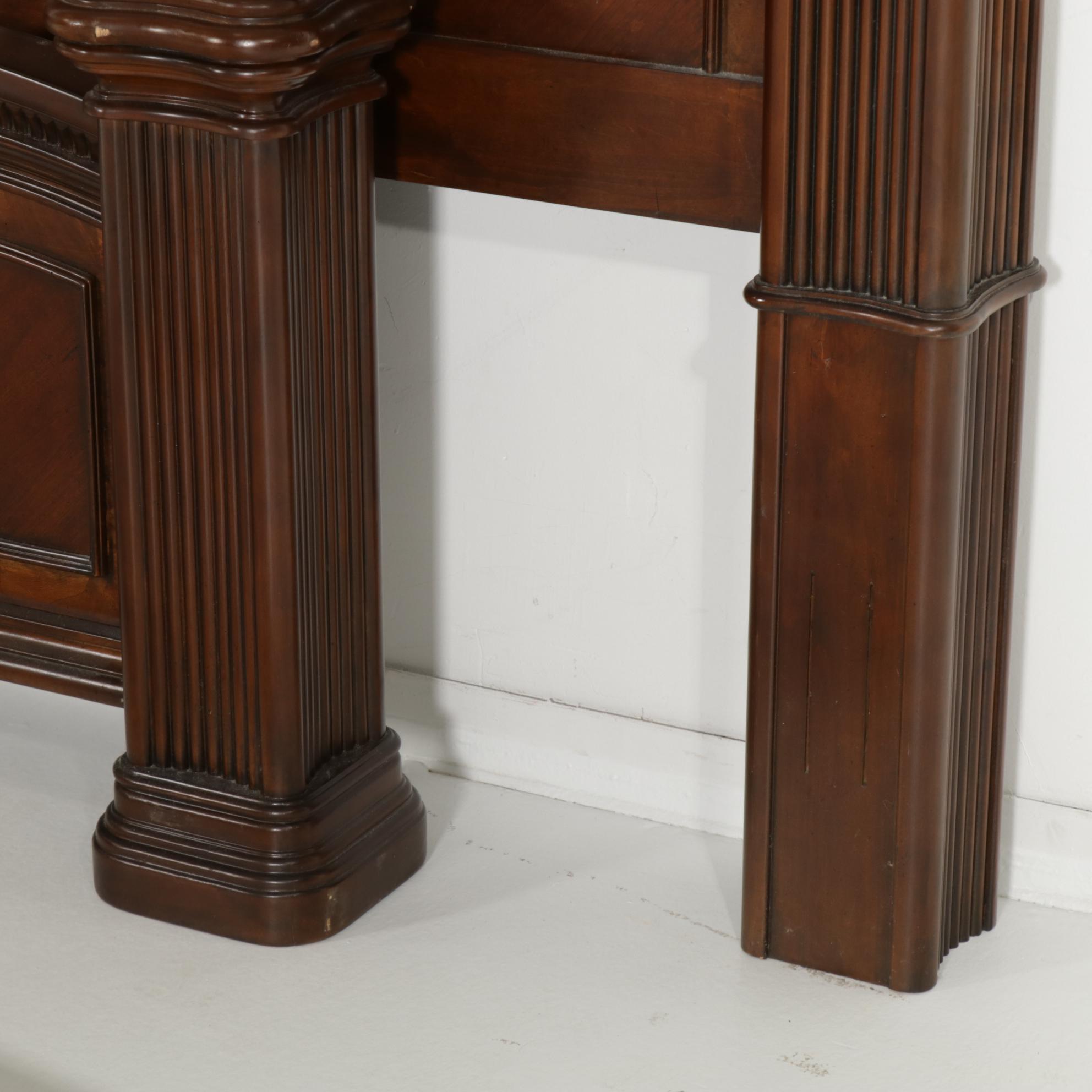 Starwood Cherry and Pierced Iron King Size Bed Frame