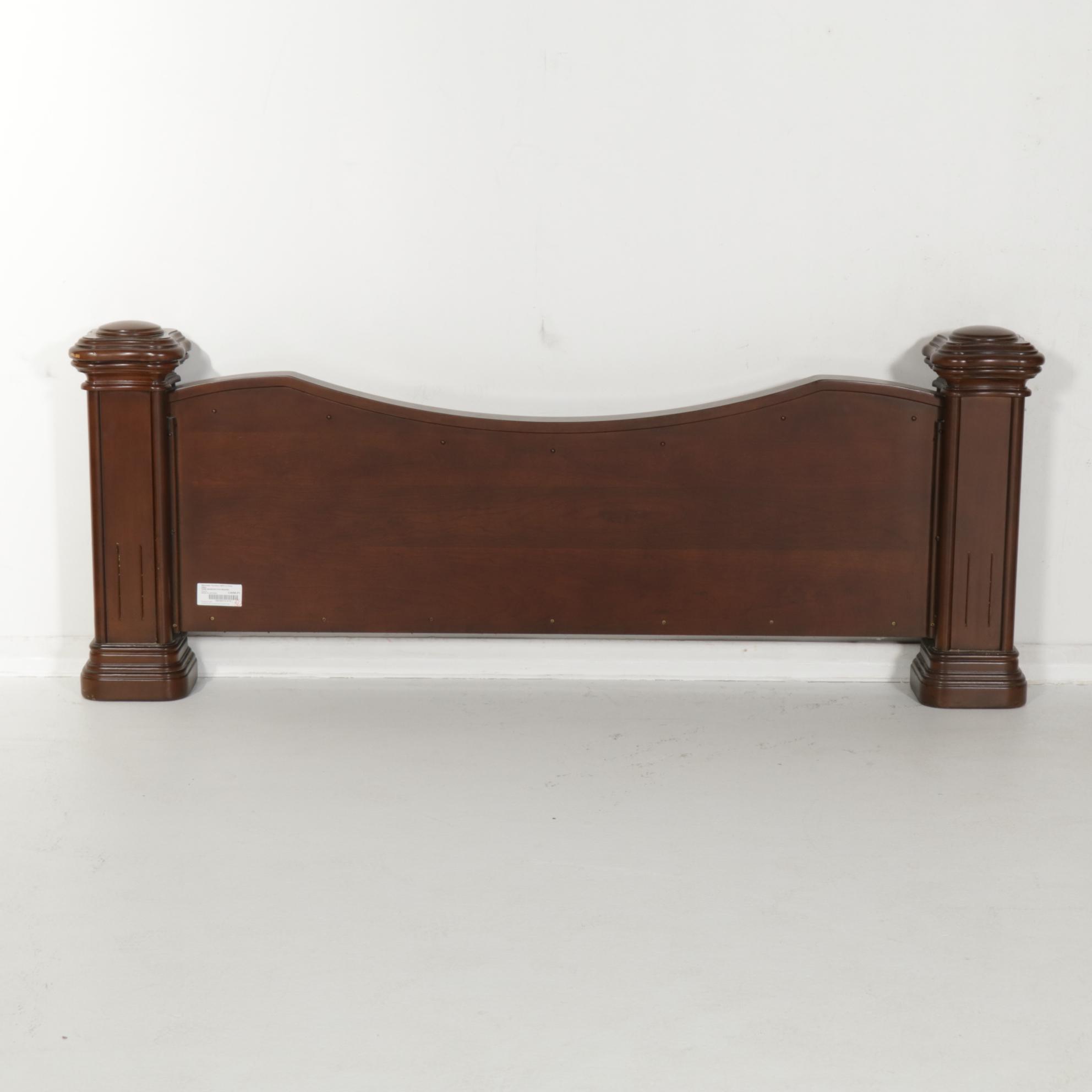 Starwood Cherry and Pierced Iron King Size Bed Frame