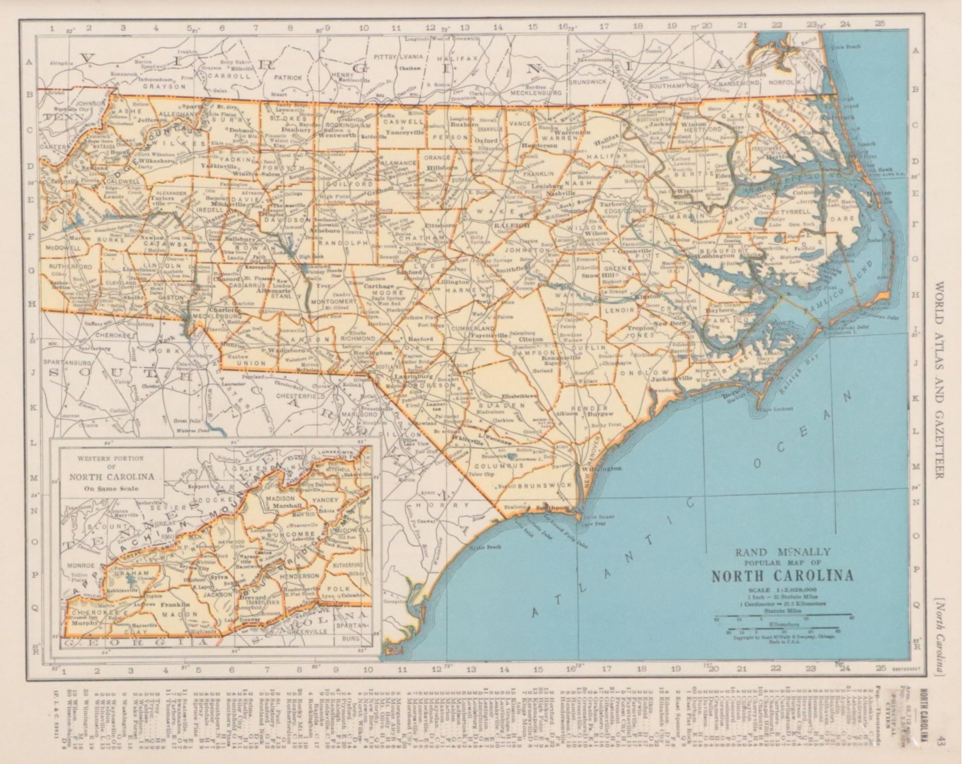 Rand McNally & Company Maps of Texas, North Carolina and Alaska