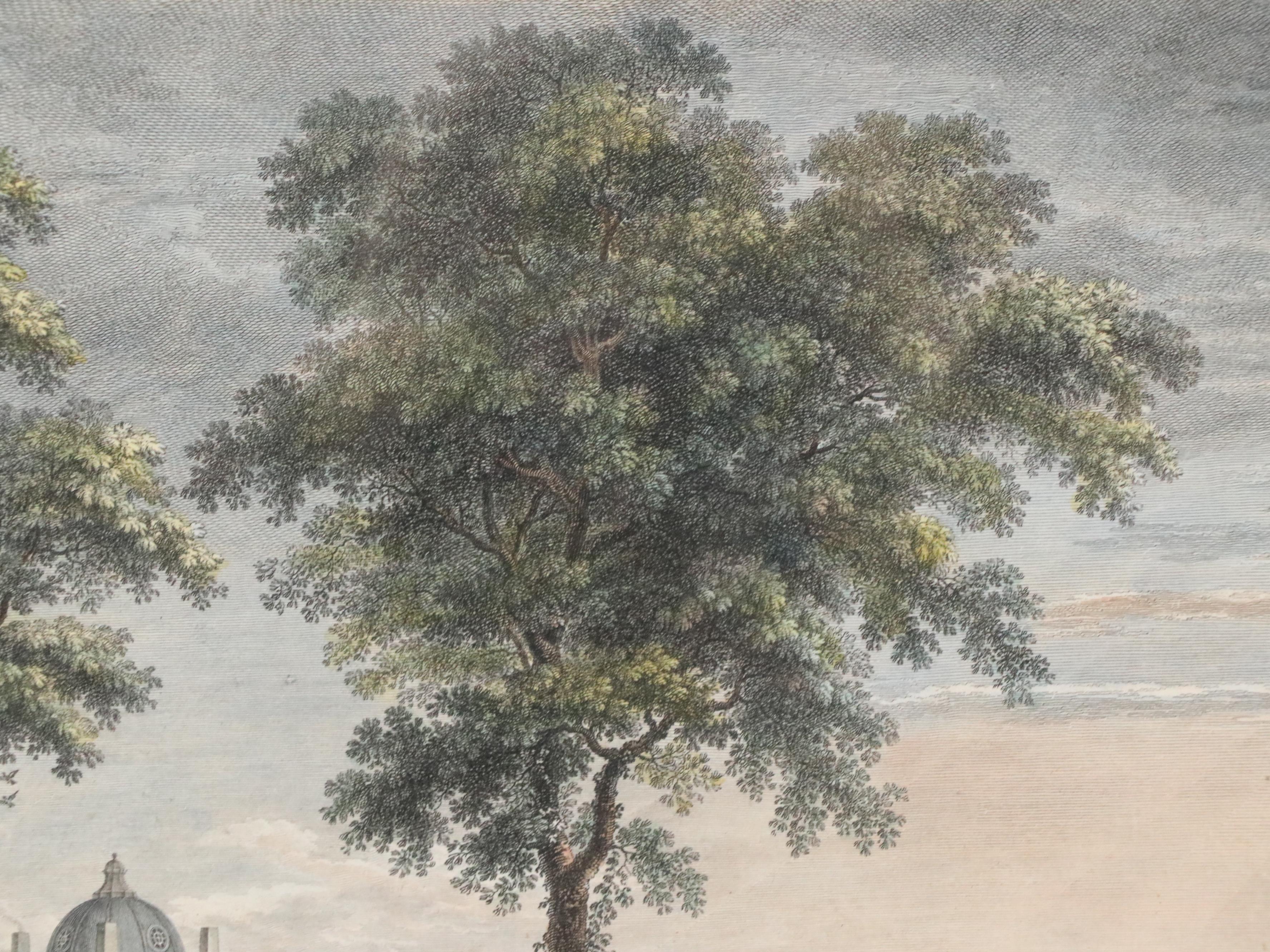 William Woollett Engraving "A View of Foots Cray Place in Kent"