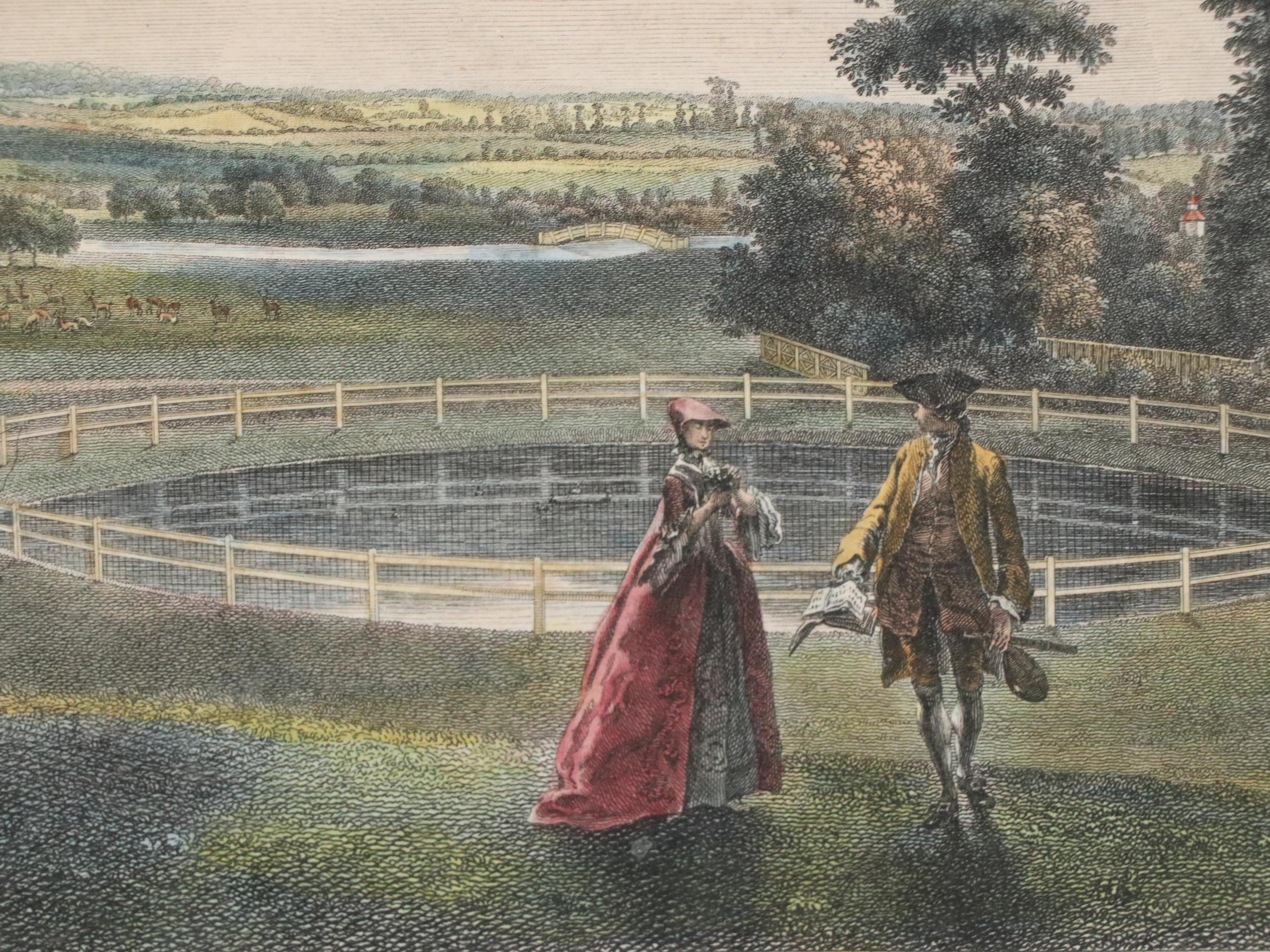 William Woollett Engraving "A View of Foots Cray Place in Kent"