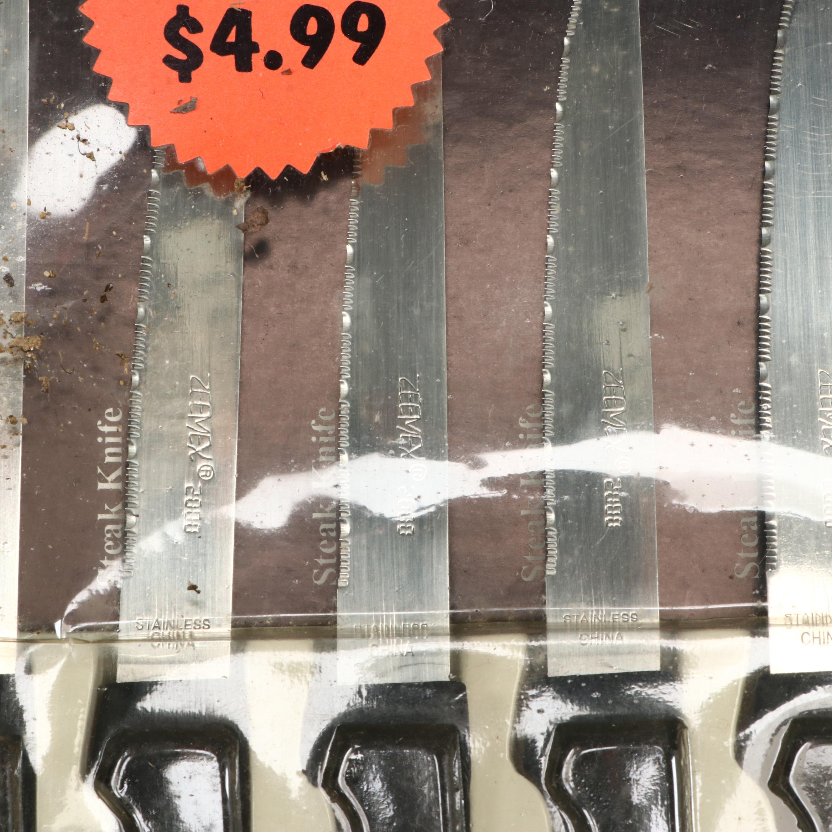 Presto "EverSharp" Knife Sharpener with Other Knives and Barbecue Set