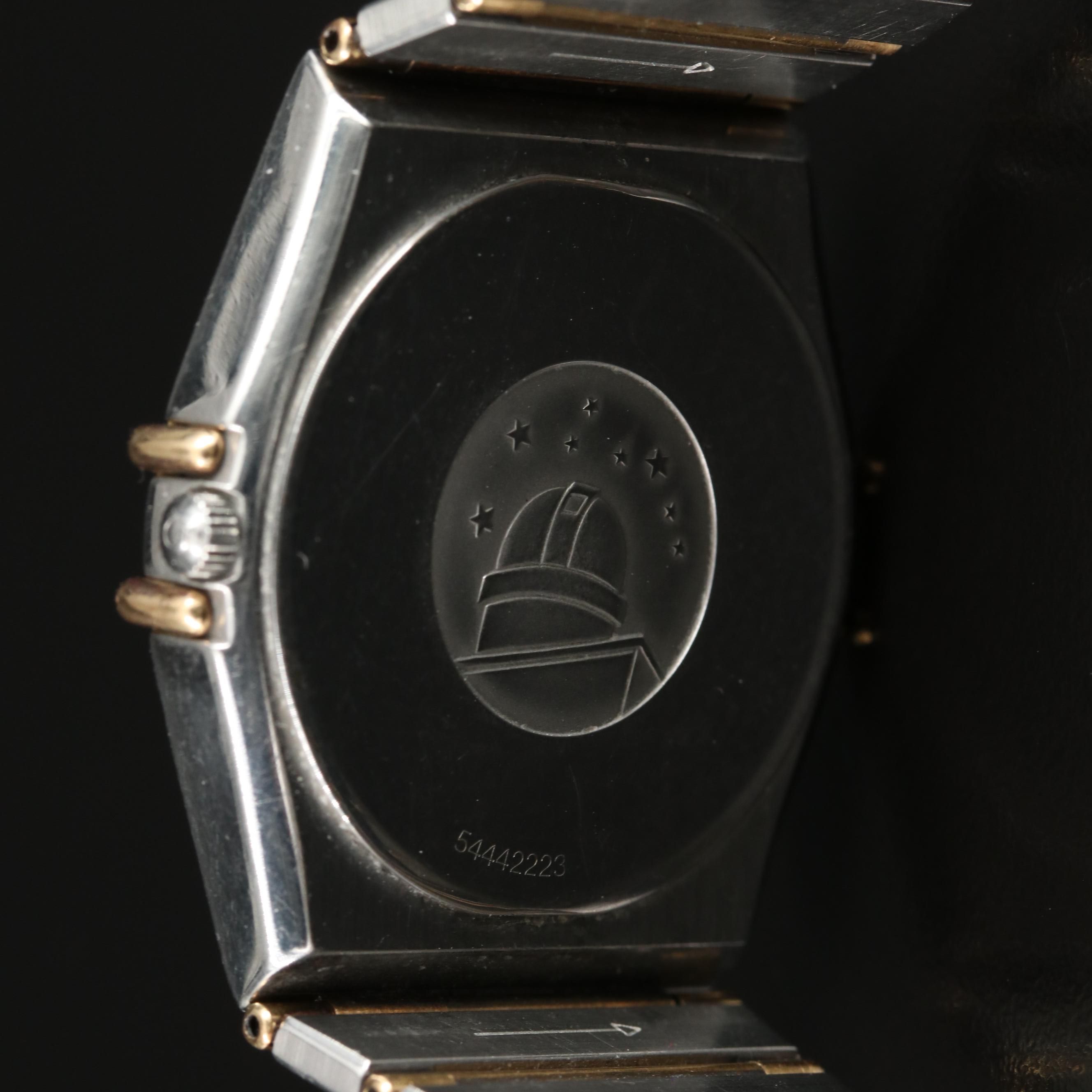 1993 Omega Constellation 18K Gold and Steel Quartz Watch