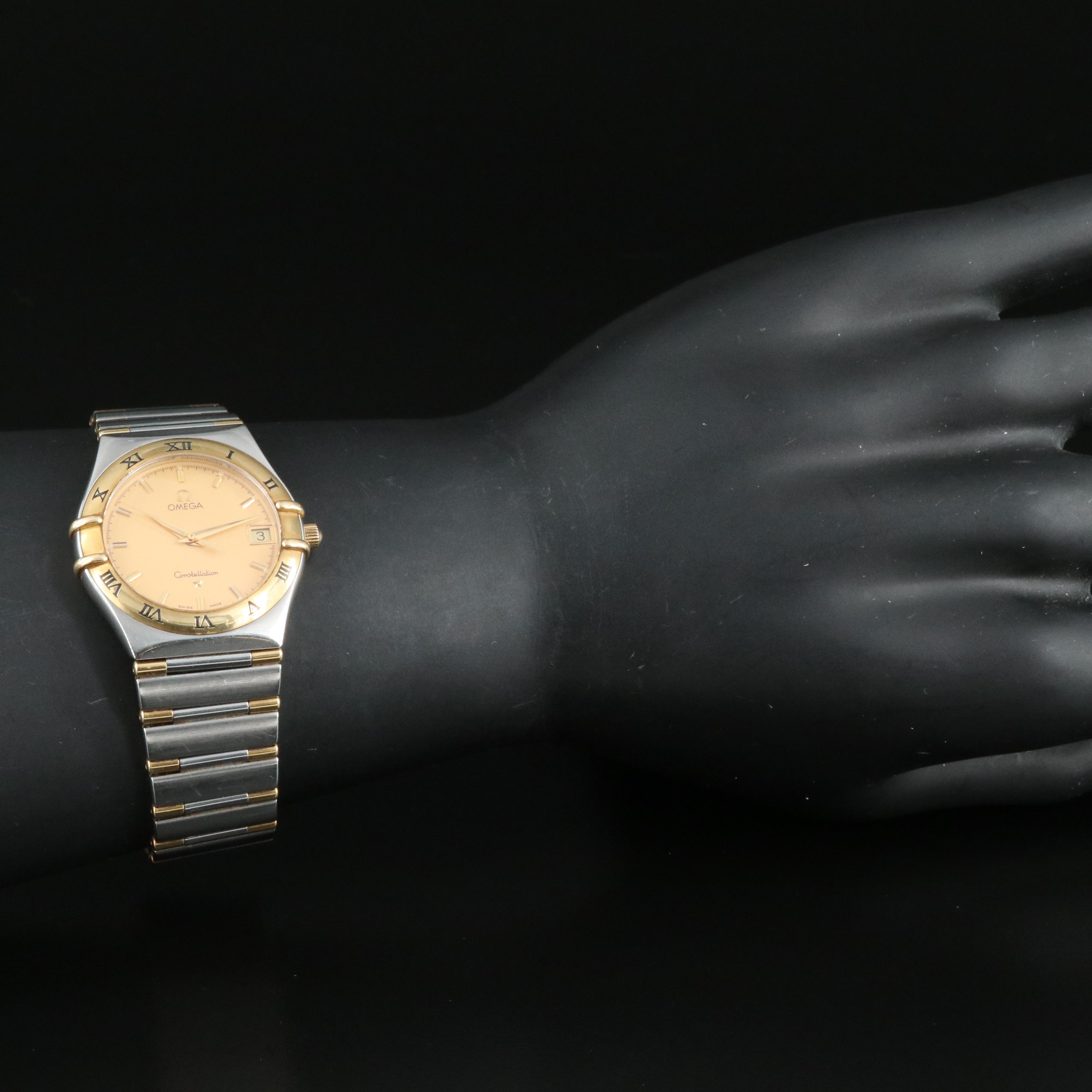 1998 Omega Constellation 18K Gold and Steel Watch
