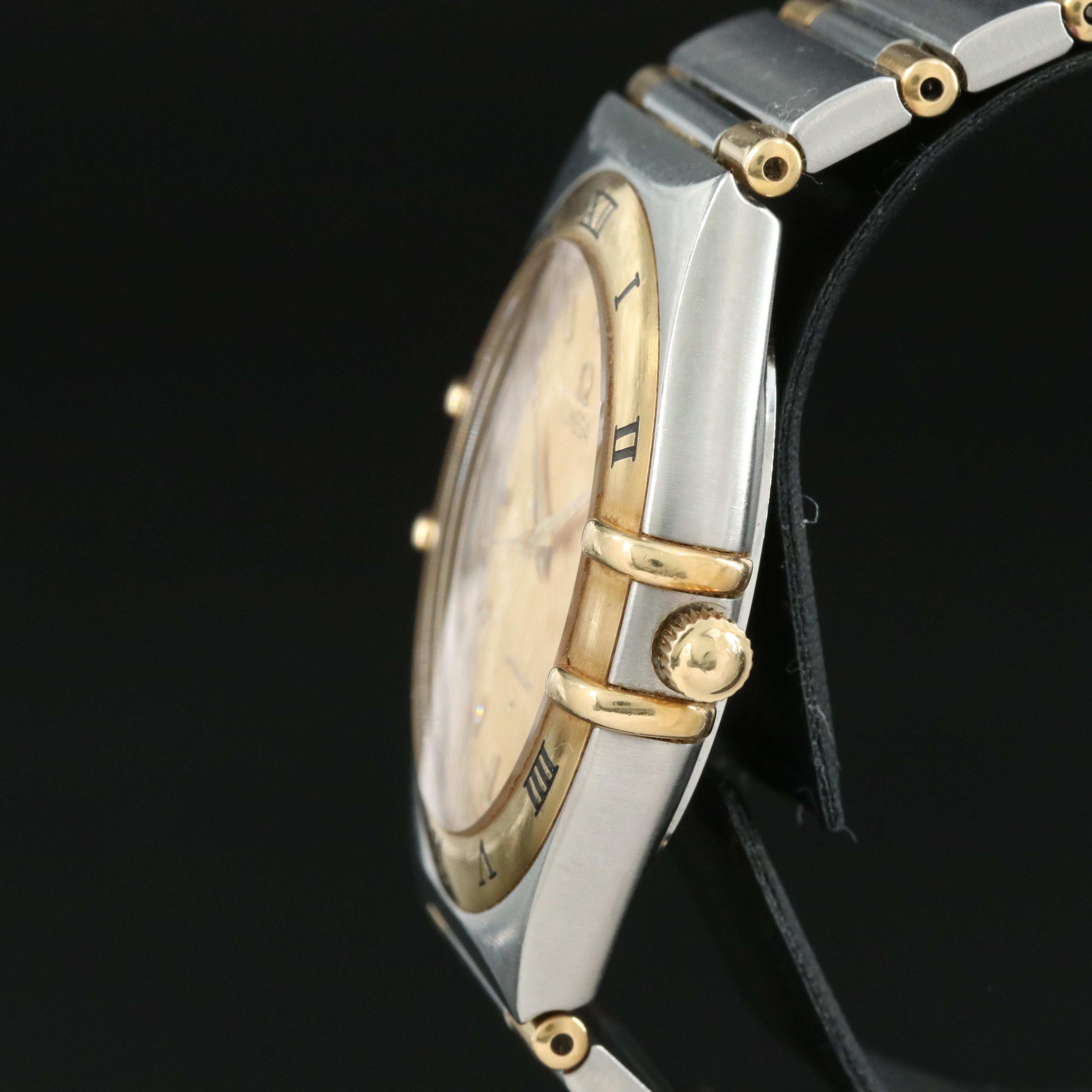 1998 Omega Constellation 18K Gold and Steel Watch