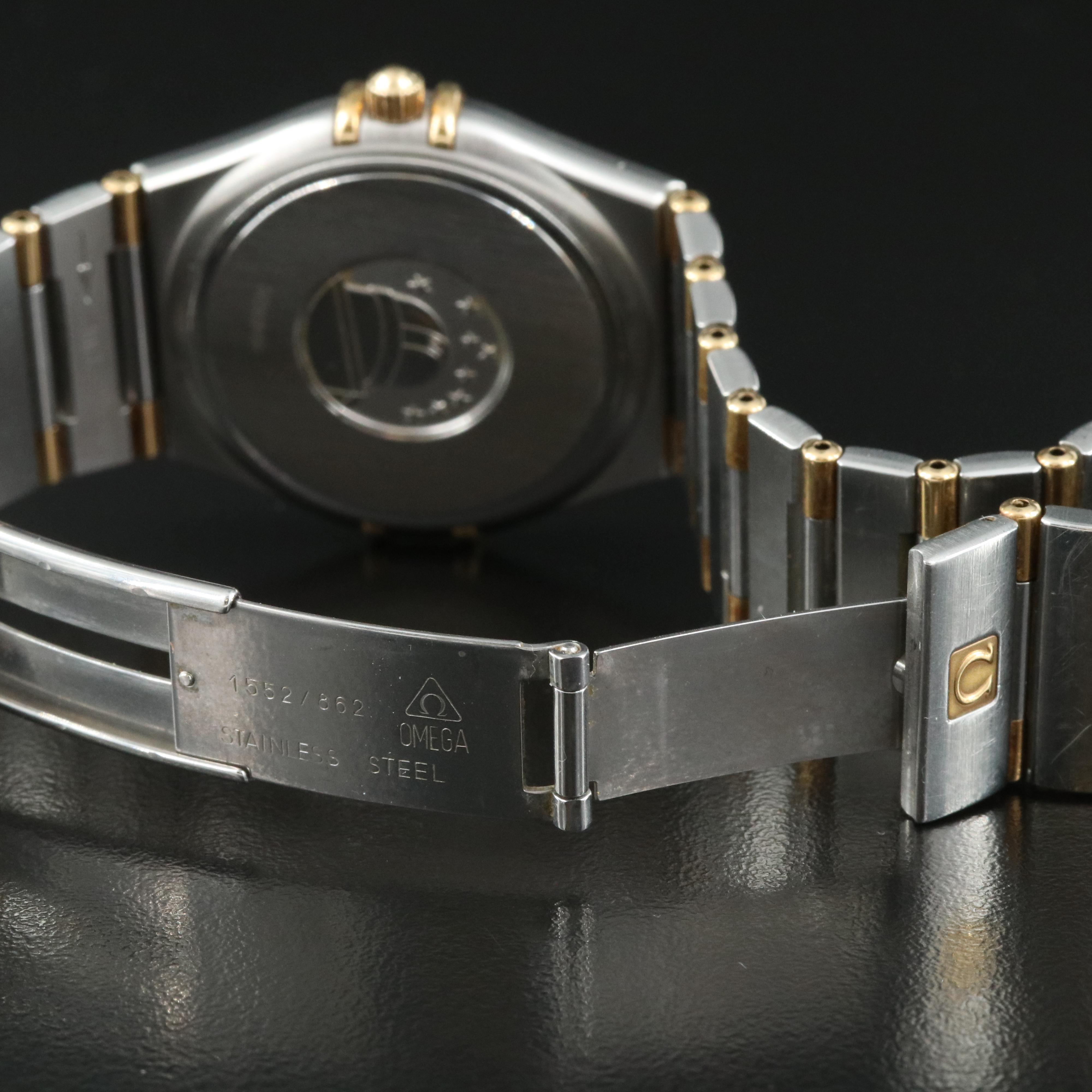 1998 Omega Constellation 18K Gold and Steel Watch