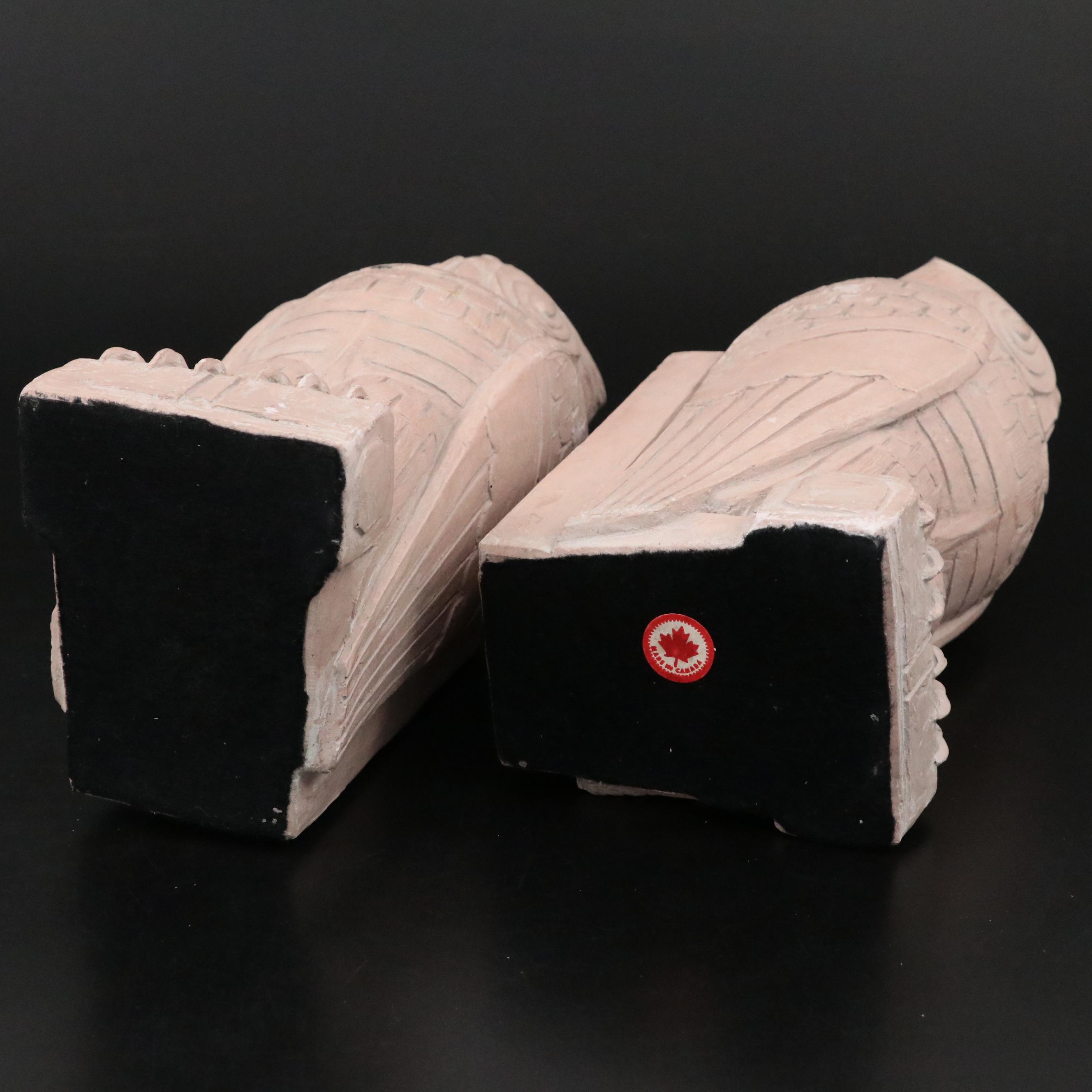 Art Deco Library of Congress Cast Owl Bookends