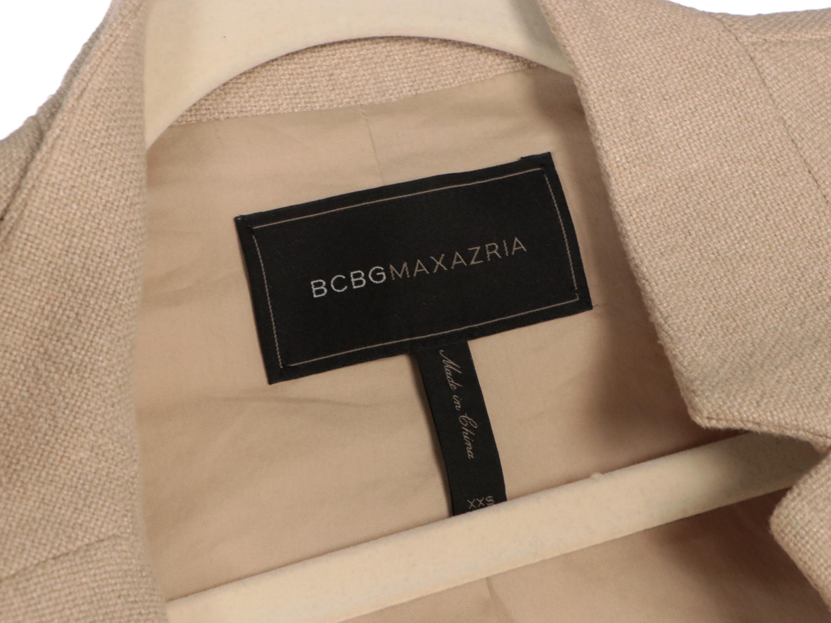 Blazer BCBG Max Azria Laine - Taille S, Marron, Doublé, état Parfait