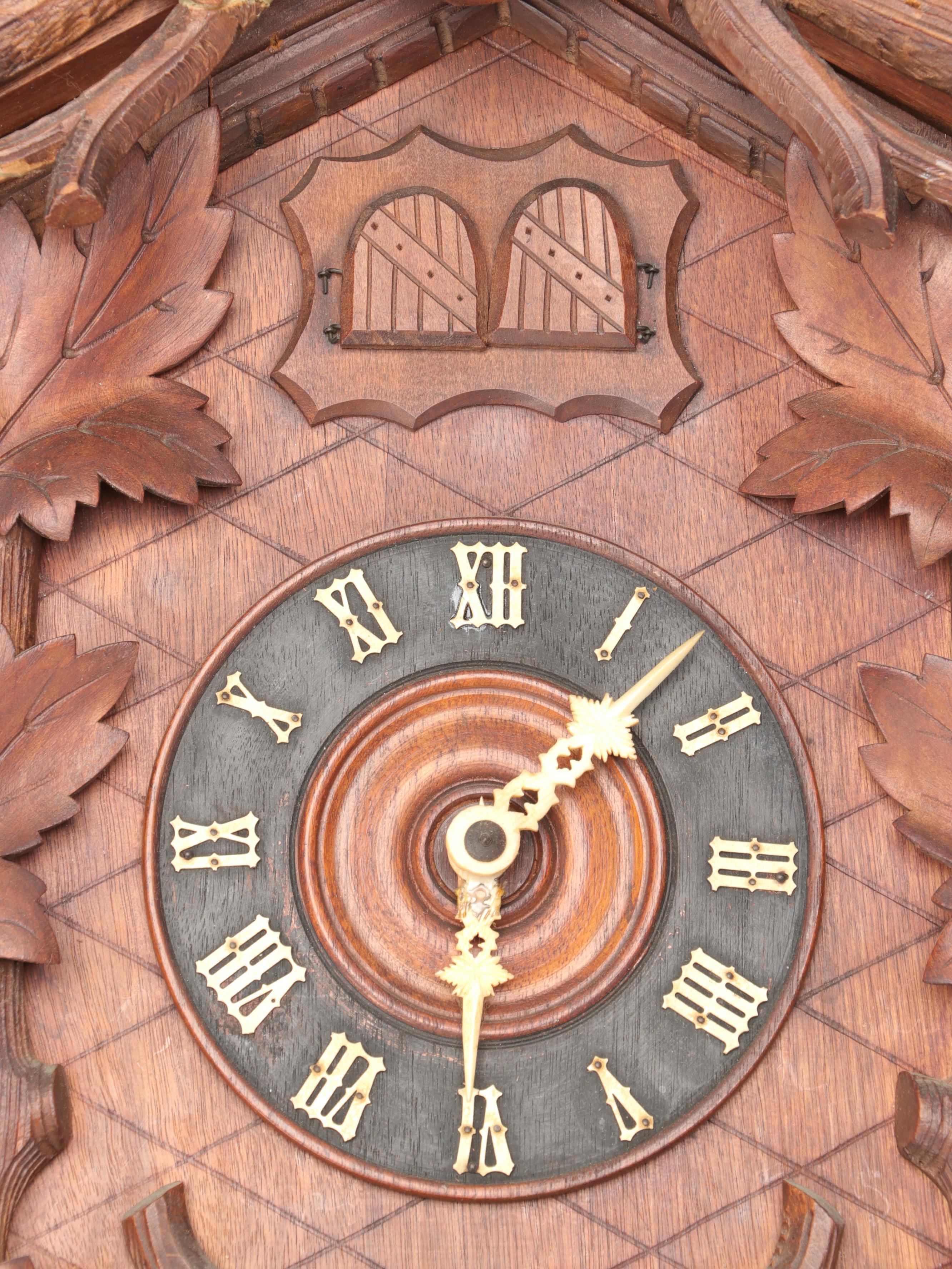 American Black Forest Style Wooden Cuckoo Clock