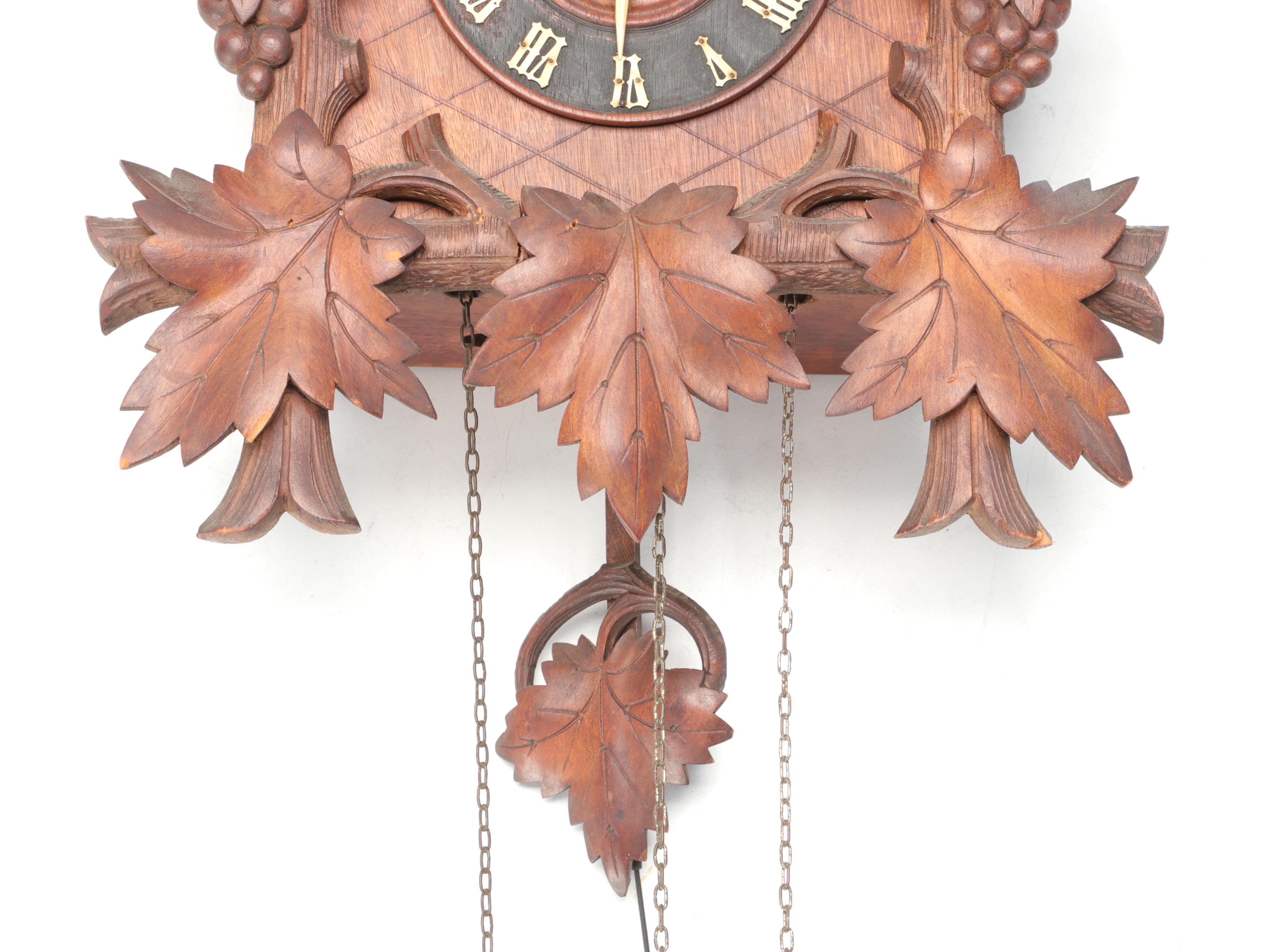 American Black Forest Style Wooden Cuckoo Clock
