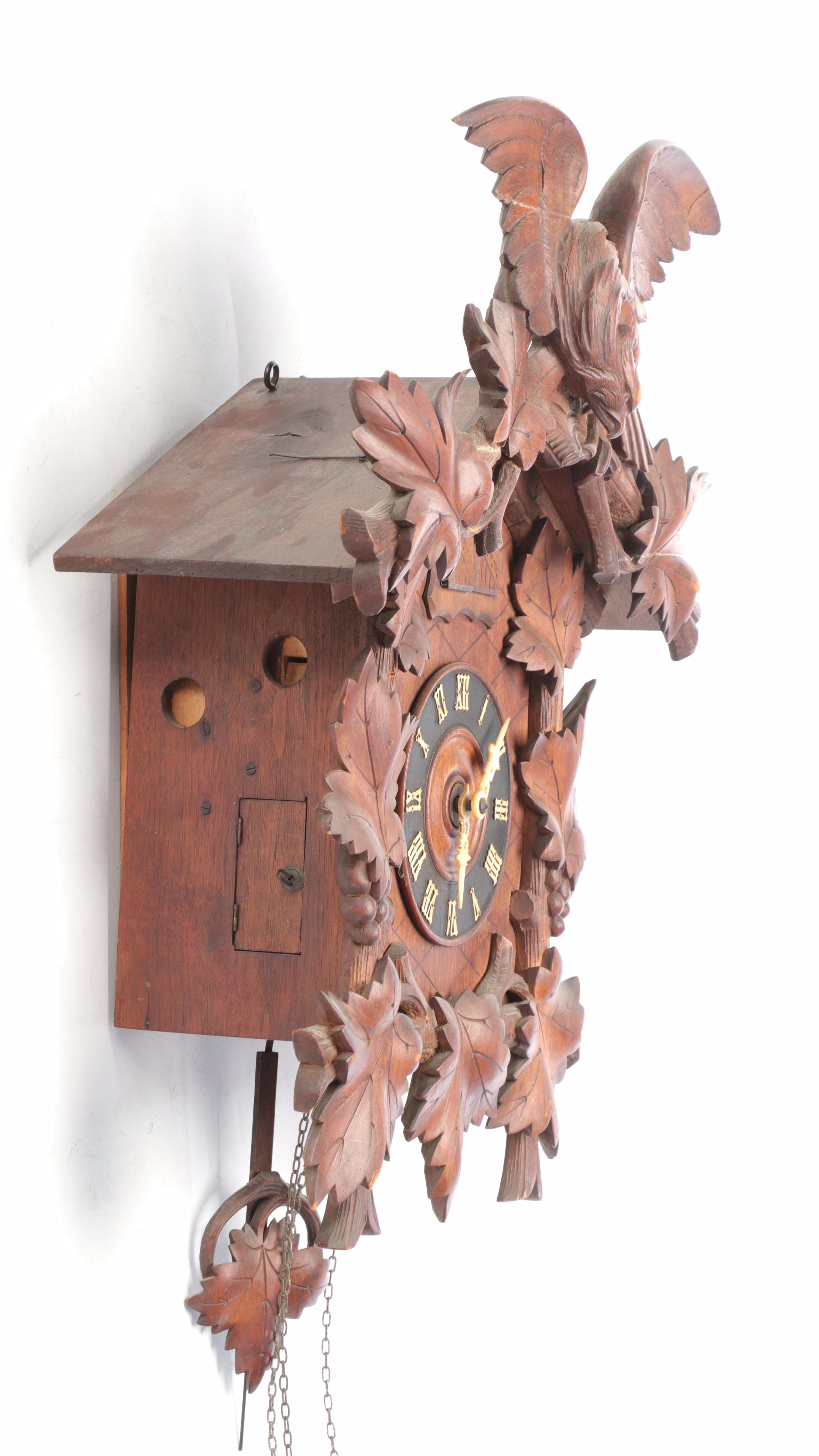 American Black Forest Style Wooden Cuckoo Clock