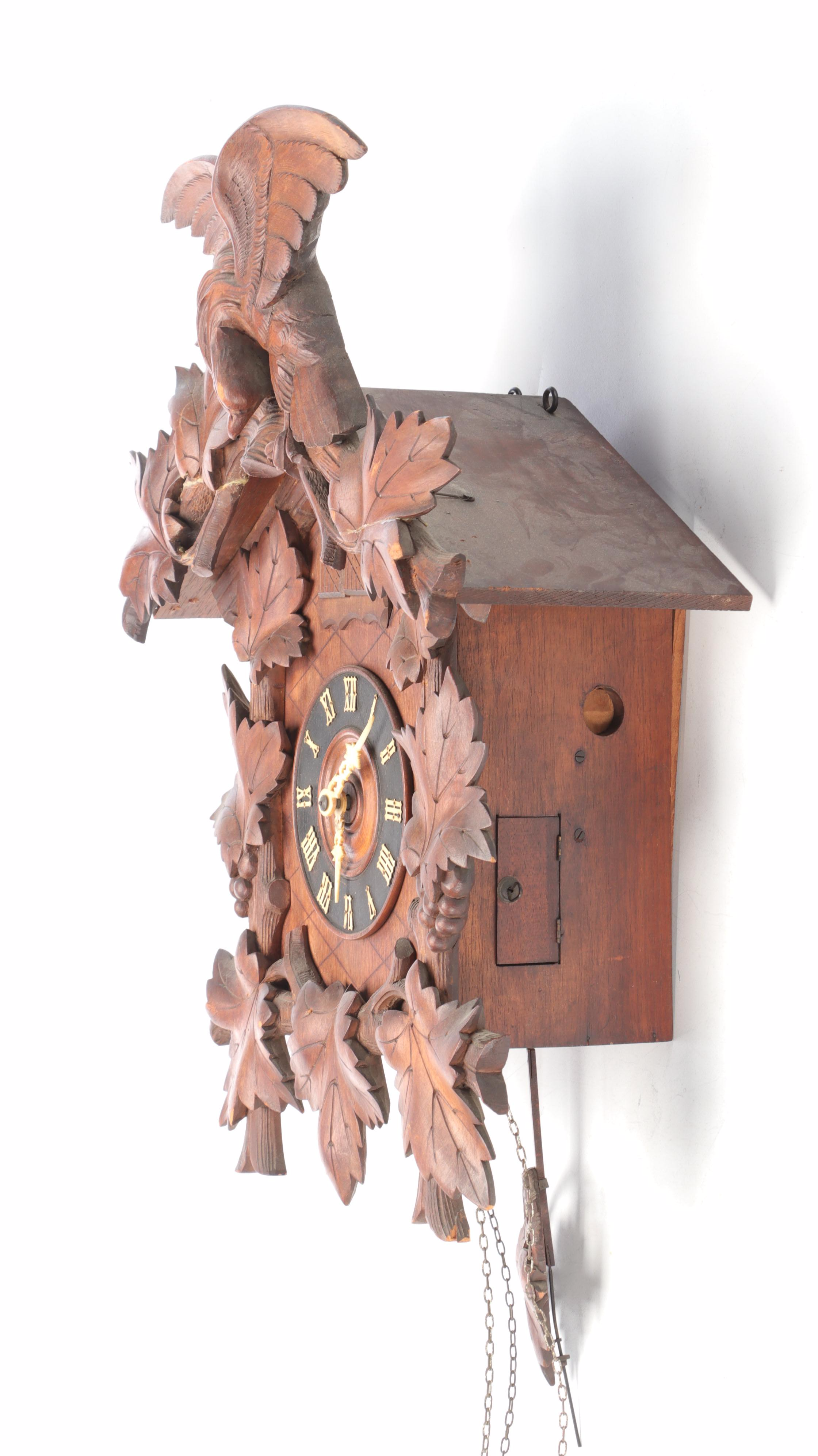 American Black Forest Style Wooden Cuckoo Clock