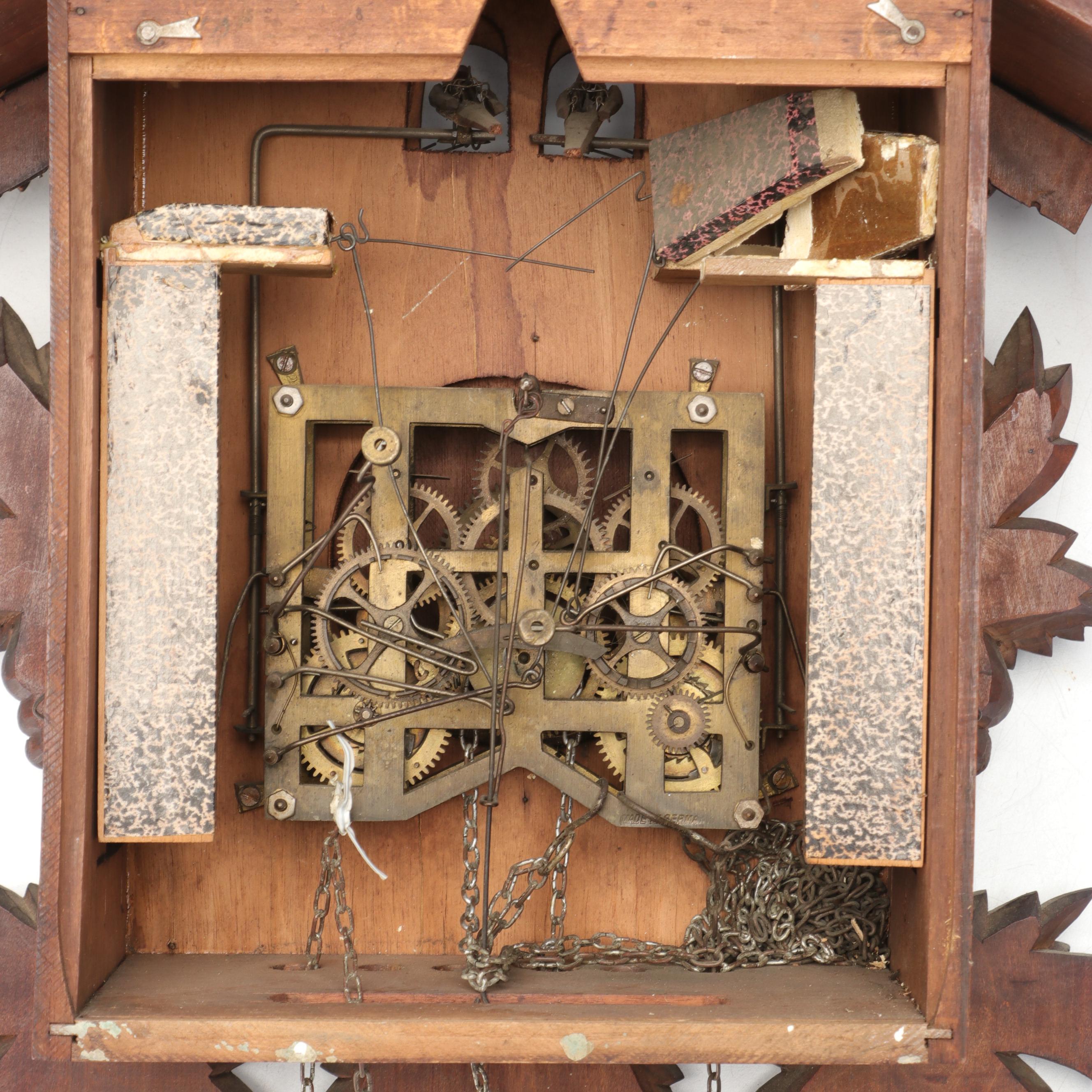 American Black Forest Style Wooden Cuckoo Clock