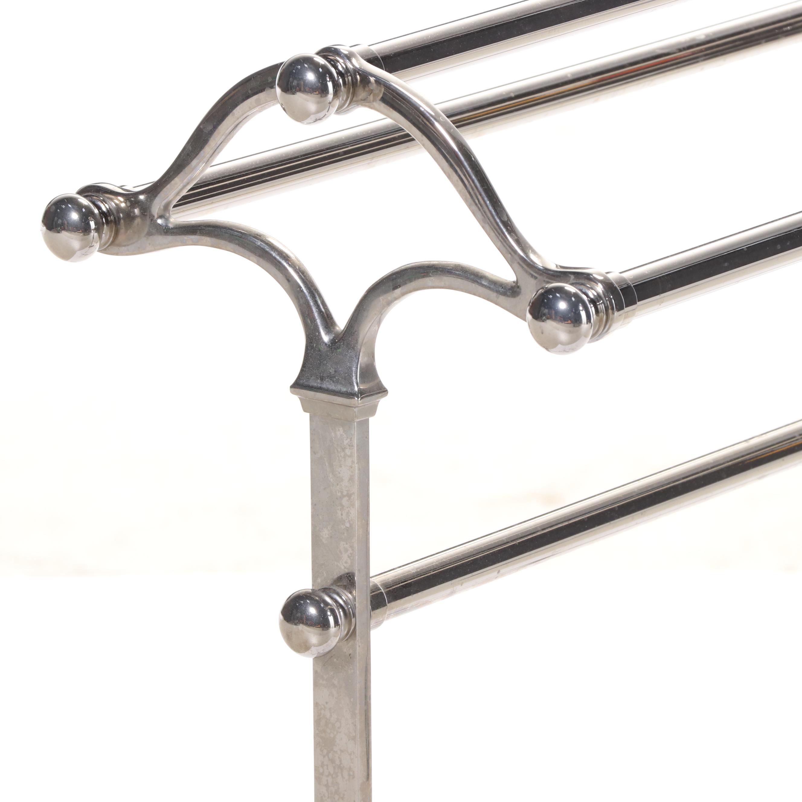 Chrome Freestanding Towel Rack