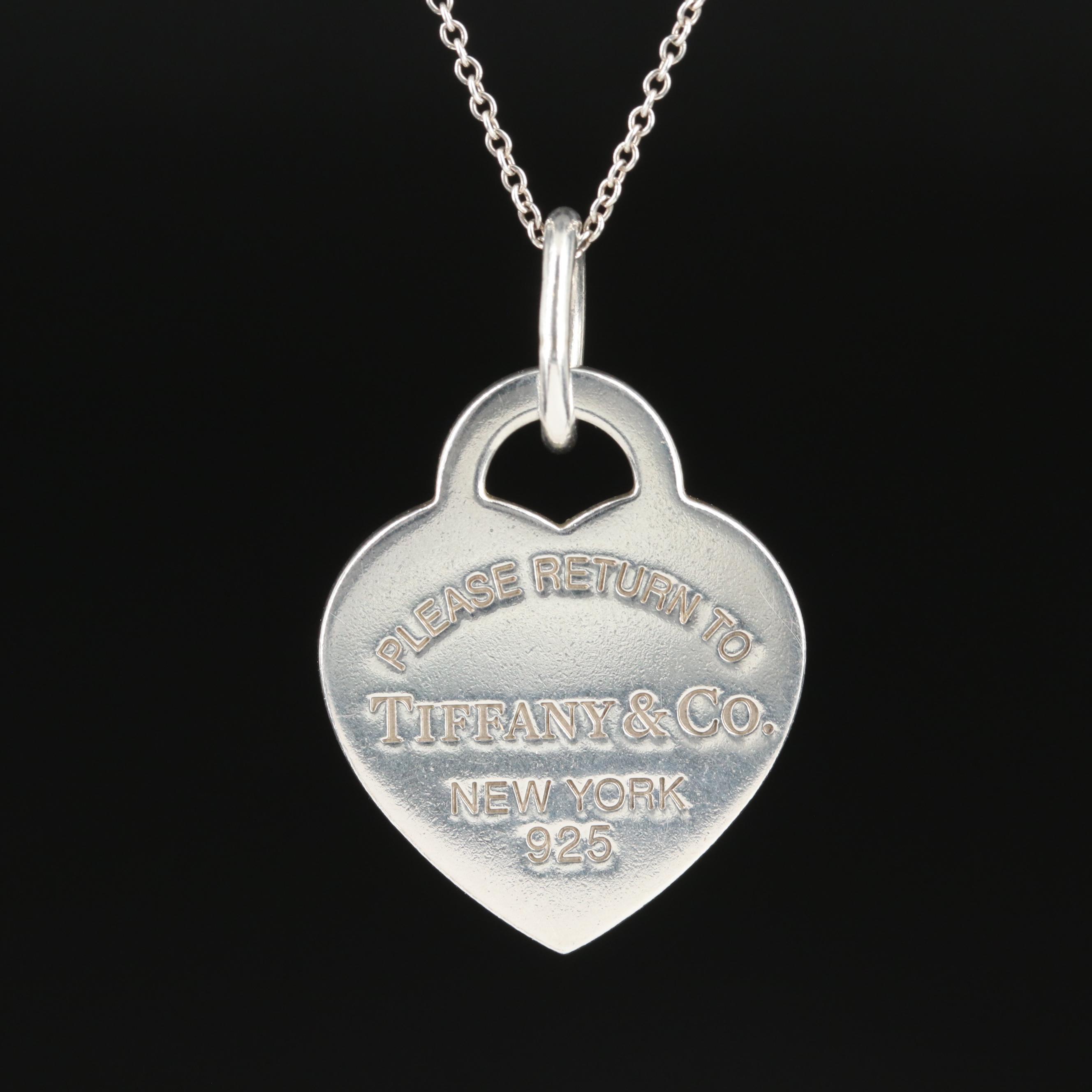 Tiffany & Co. "Return to Tiffany" Sterling Heart Necklace