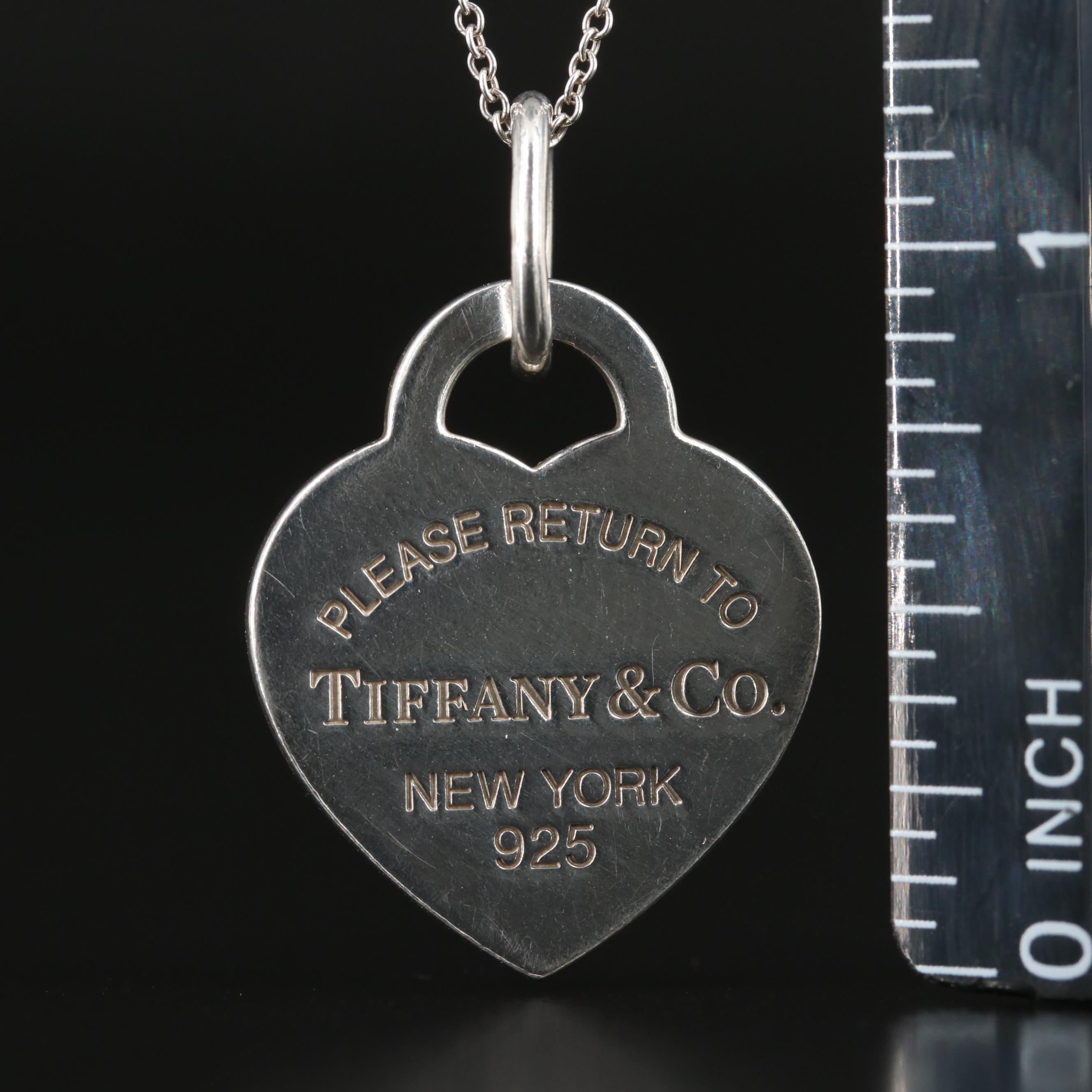 Tiffany & Co. "Return to Tiffany" Sterling Heart Necklace