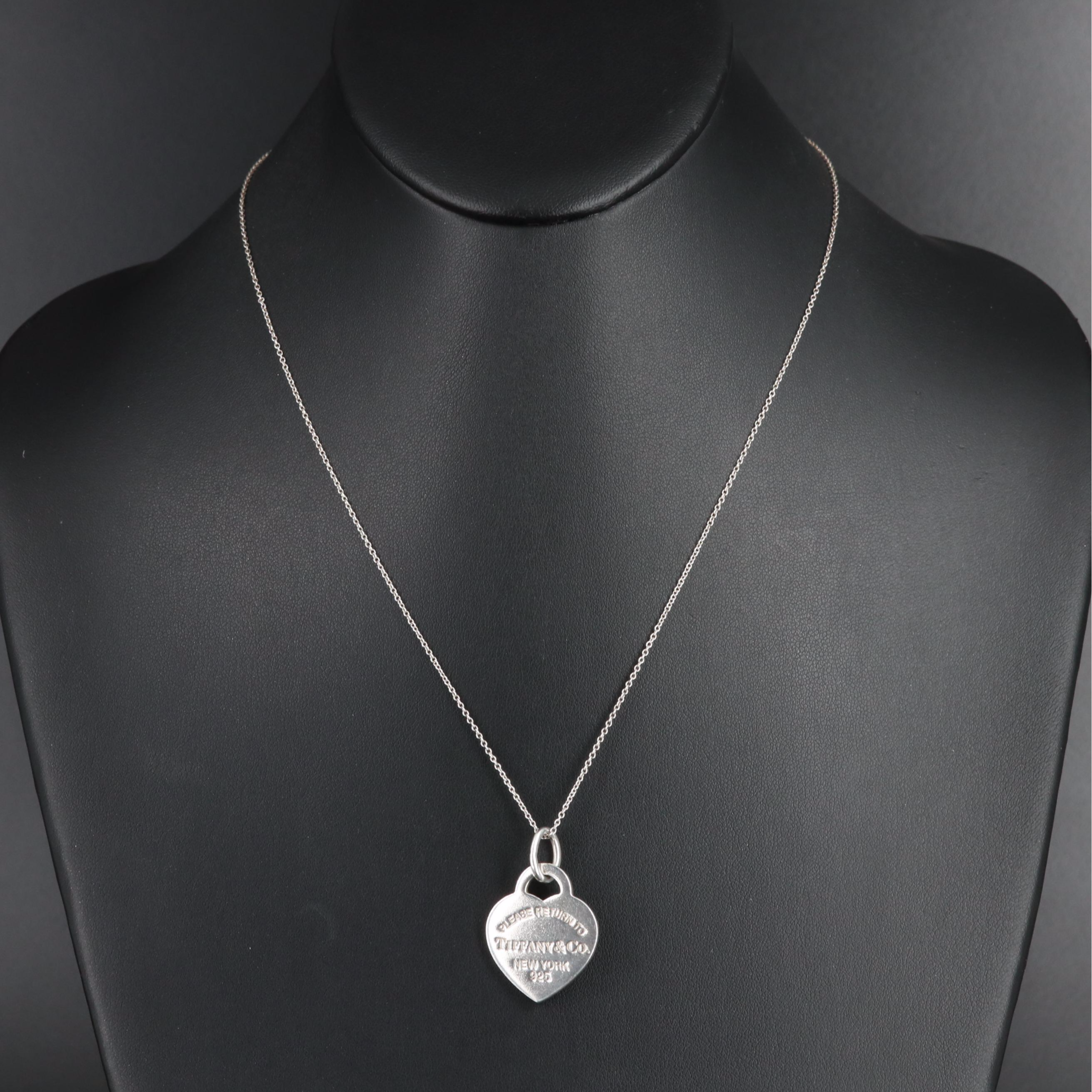 Tiffany & Co. "Return to Tiffany" Sterling Heart Necklace